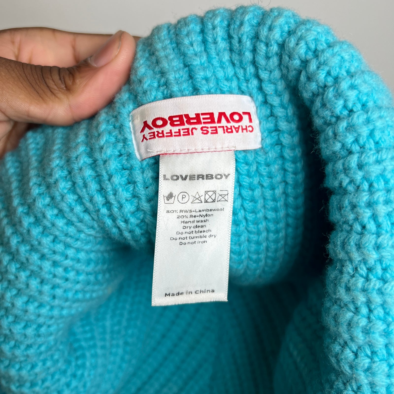 Charles Jeffrey Loverboy Blue Chunky Ears Beanie