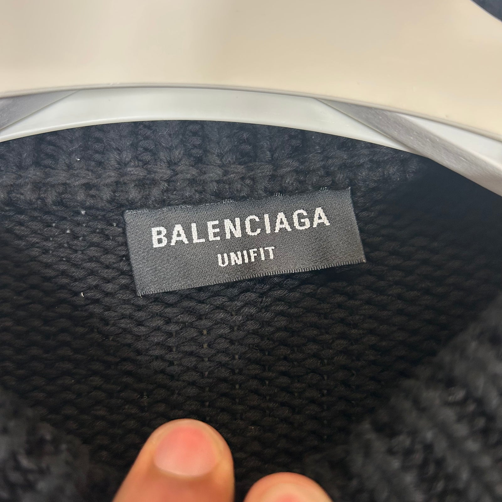 Balenciaga Black BB Laurel Crown Logo Knit Sweater Size XL