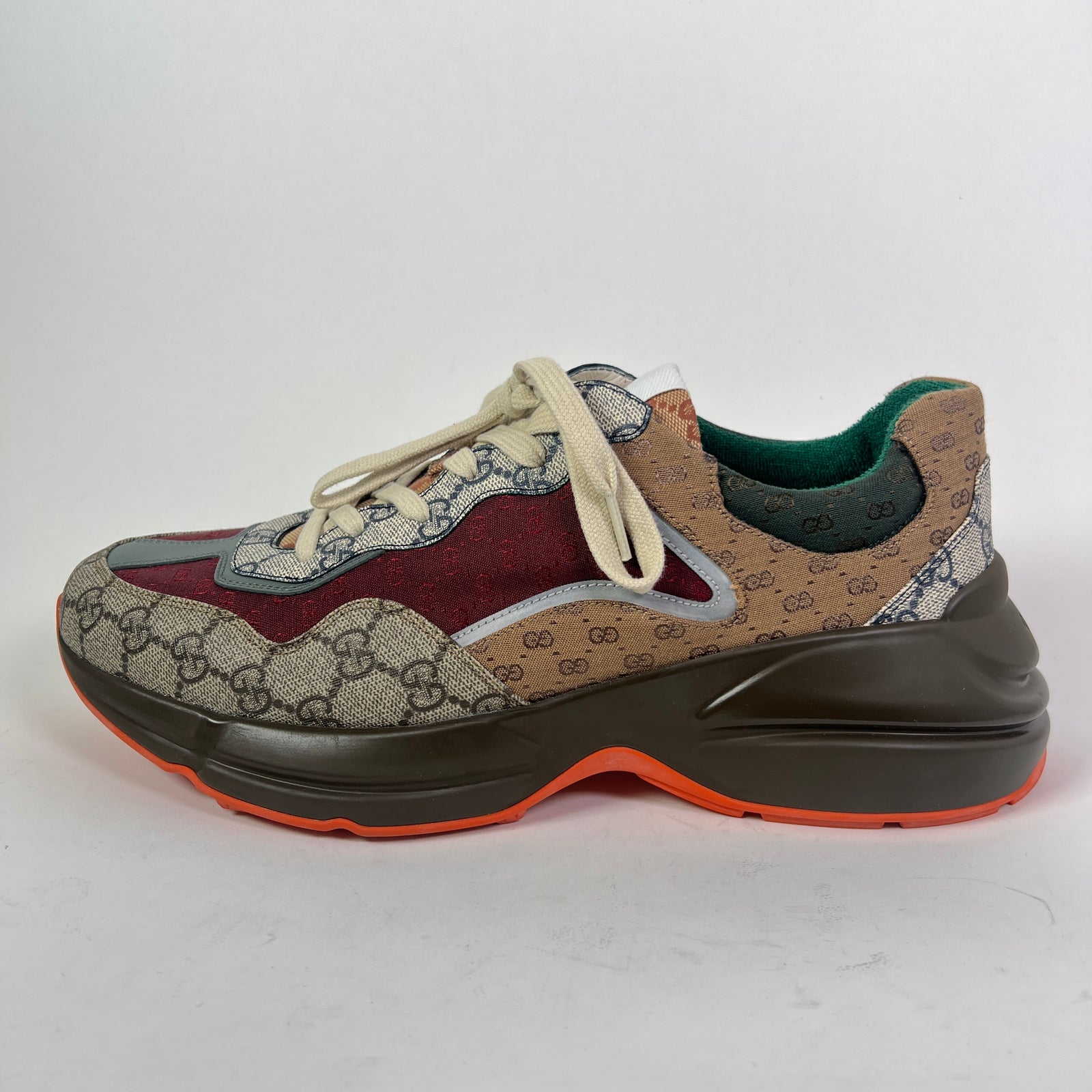 Gucci Burgundy GG Rhyton Sneaker