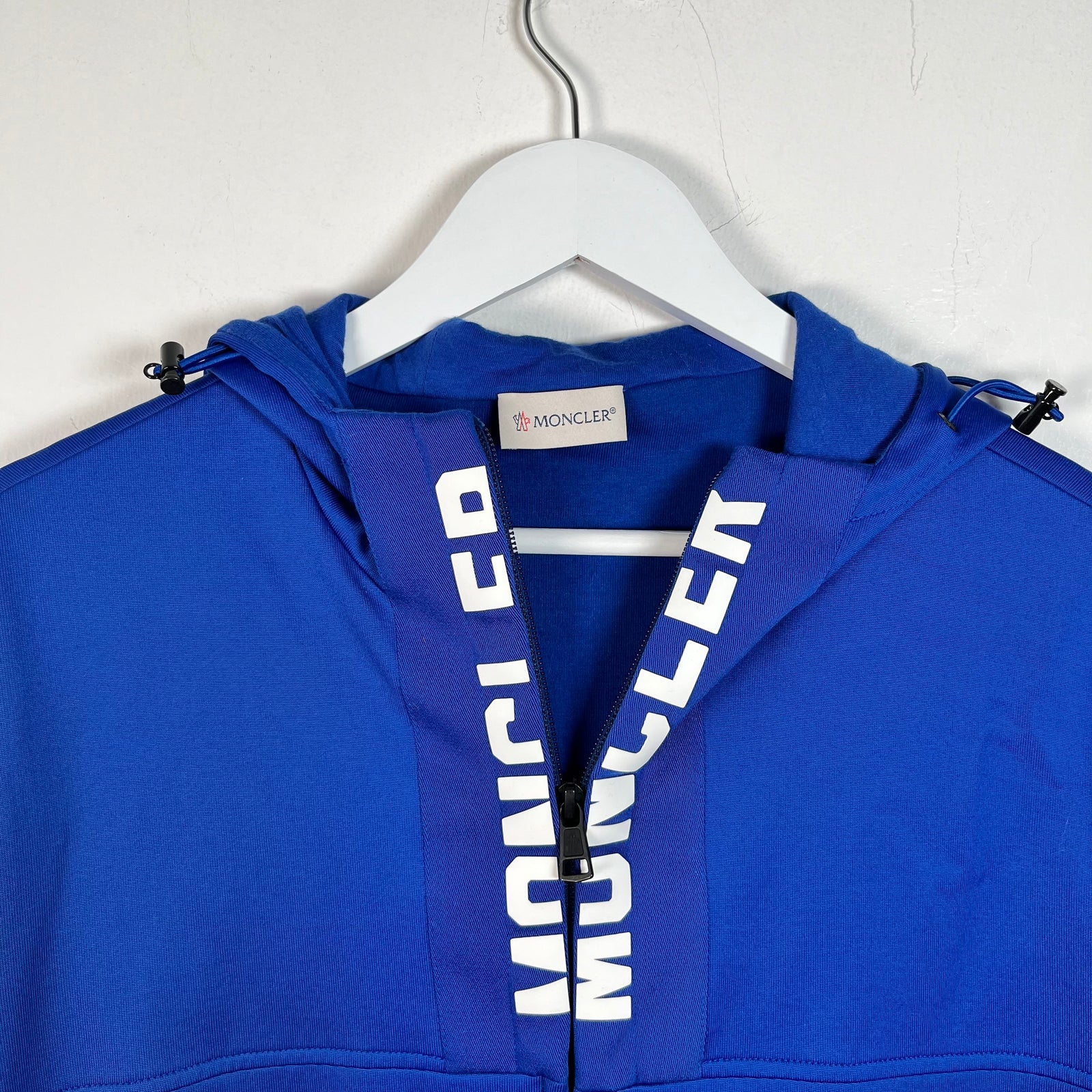 Moncler Blue Spell Out Track Jacket Size XL
