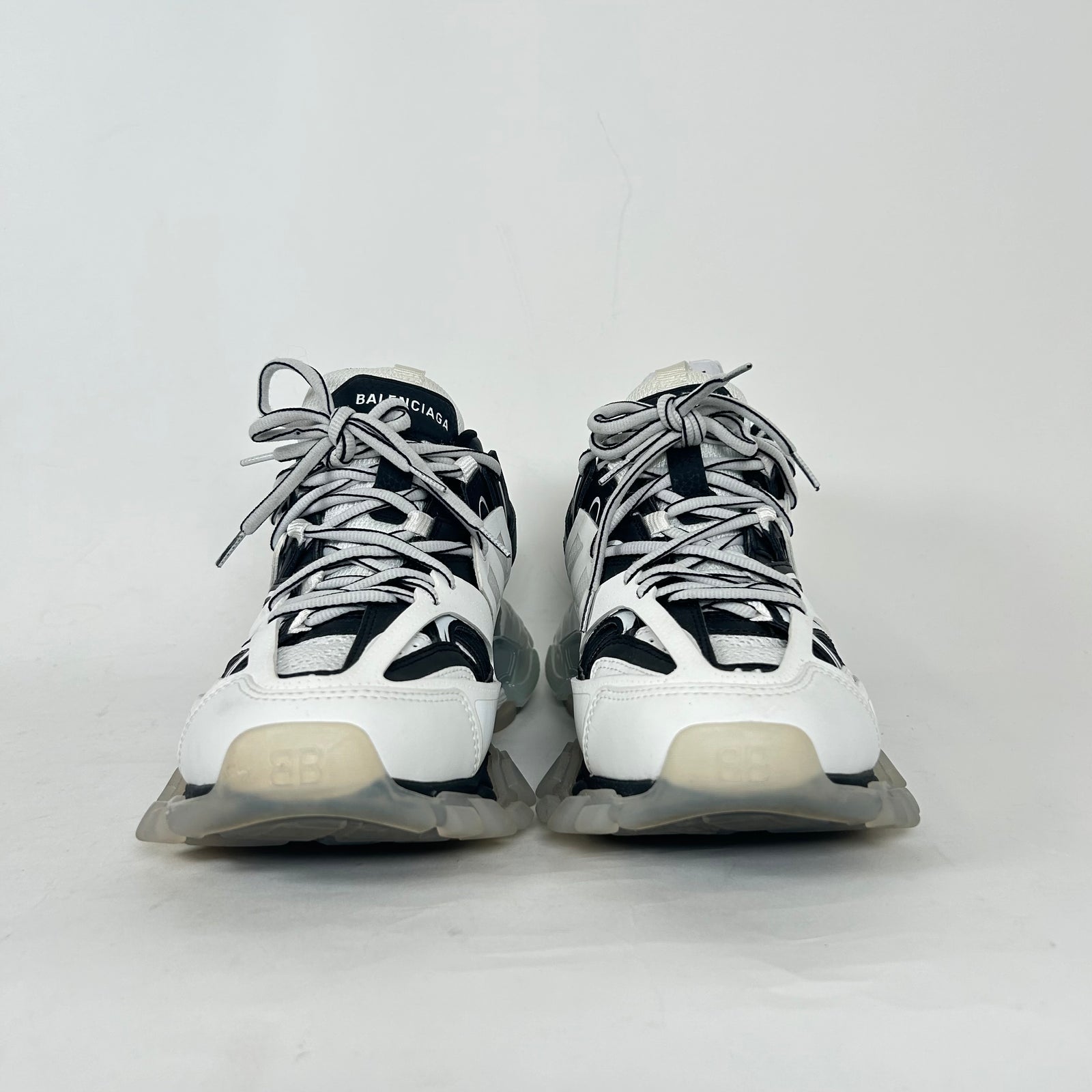 Balenciaga White/Black Track Sneakers Size 41
