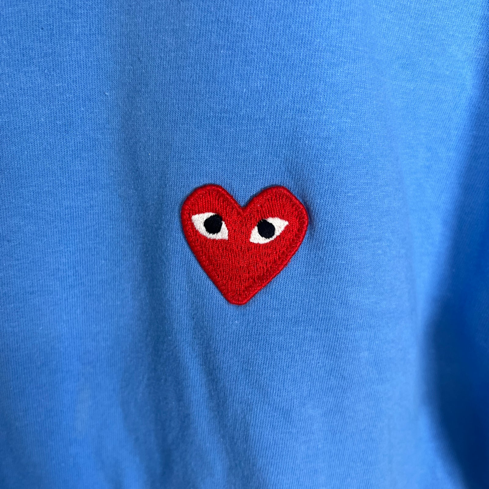 CDG Play Blue T-Shirt Size XL