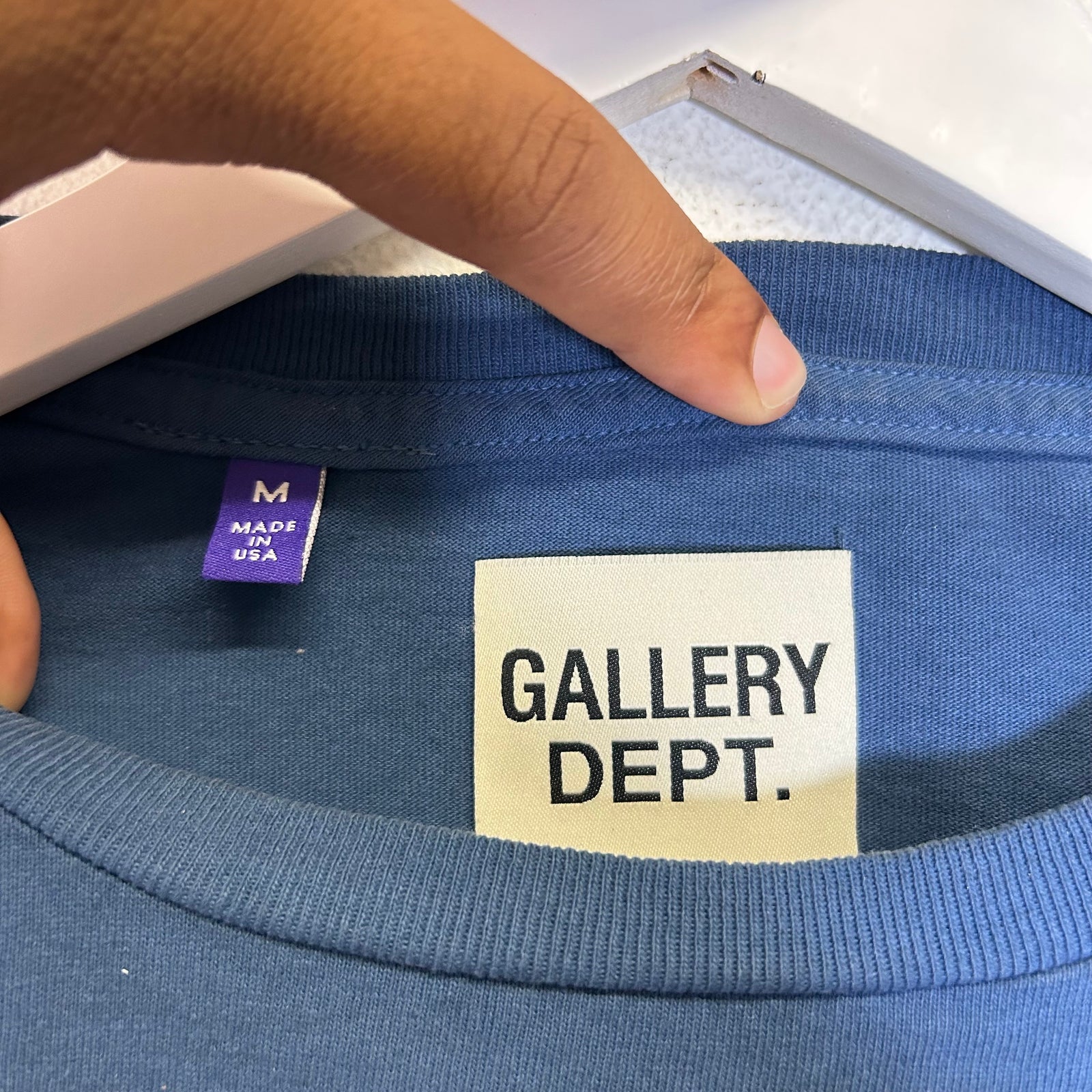 Gallery Dept Vintage Blue Arena Logo T-Shirt Size M