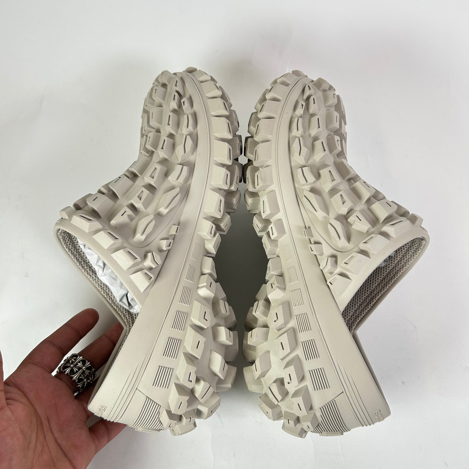 Balenciaga Beige Defender Clogs