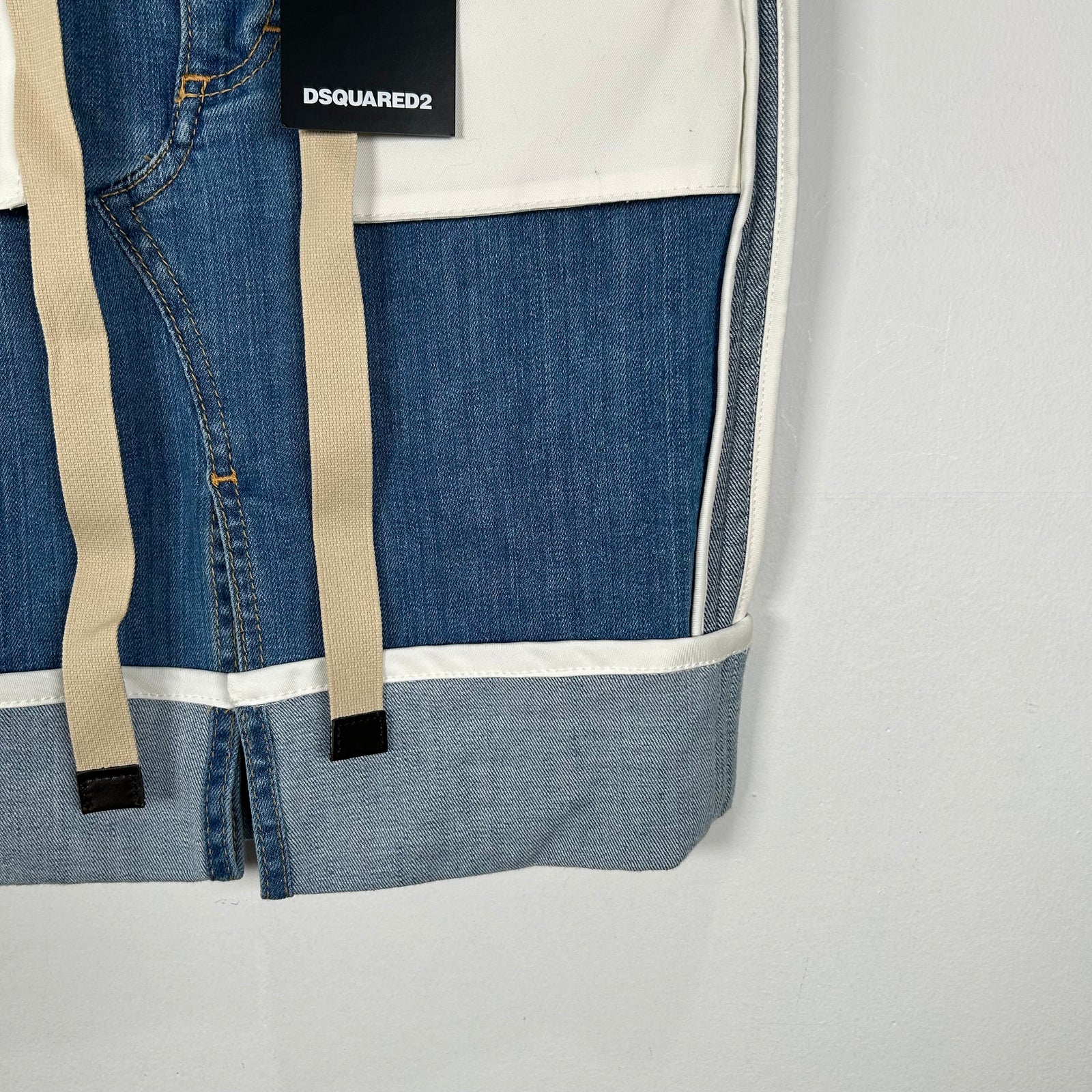 Dsquared Inside Out Denim Skirt Size 38/XS