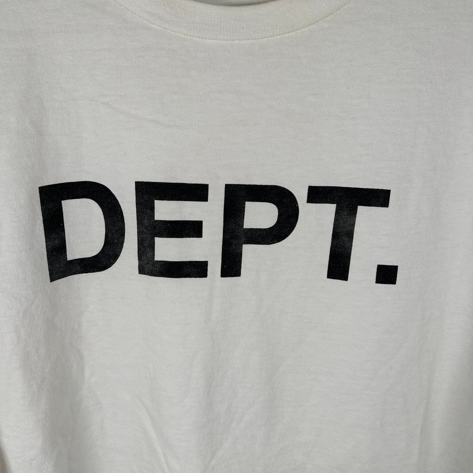 Gallery Dept White 'Dept' T-Shirt Size XL