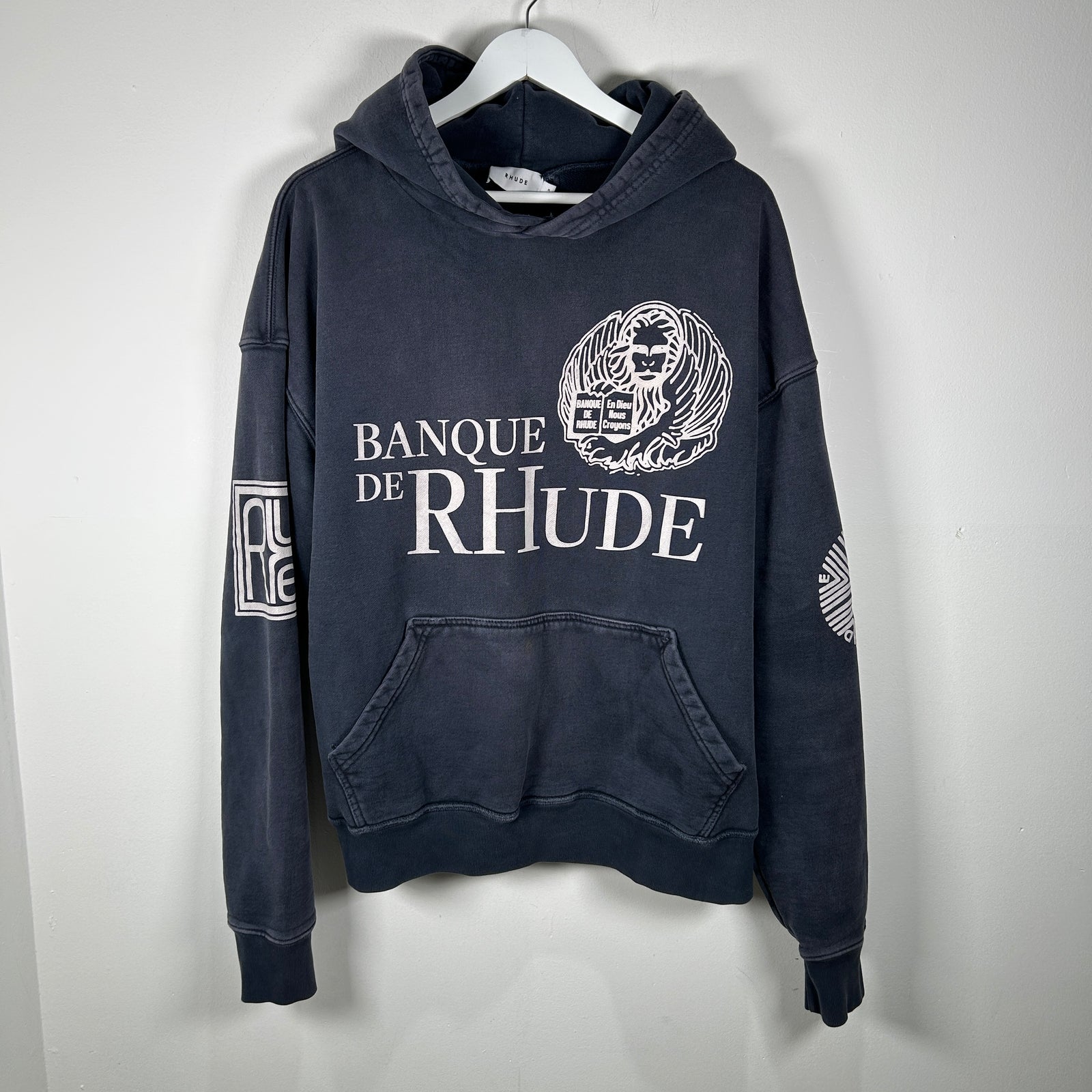 Rhude 'Banque' Graphic Hoodie Size M