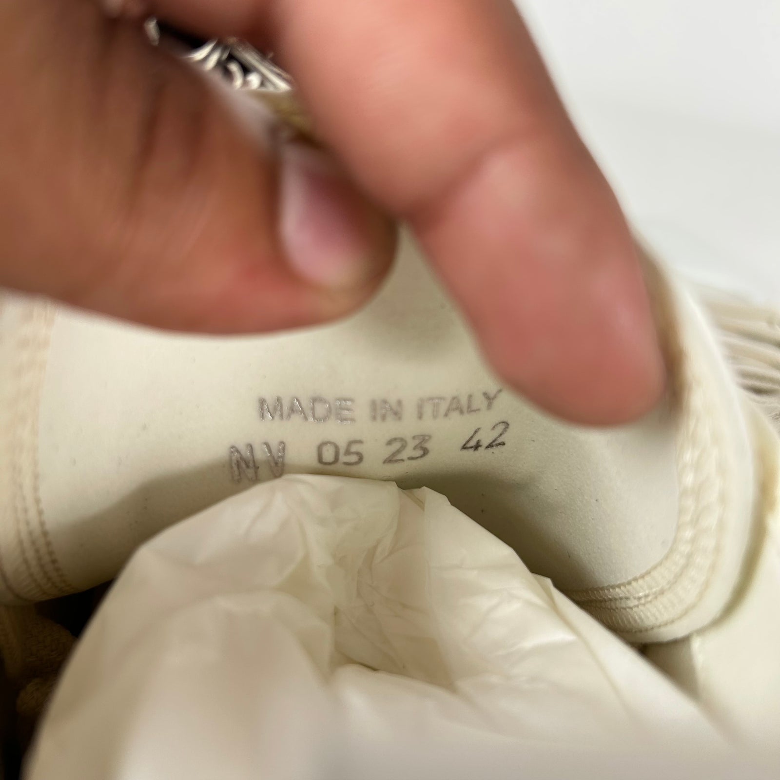 Dior B23 White 'AsteroDior' High-Top Sneaker Size 42