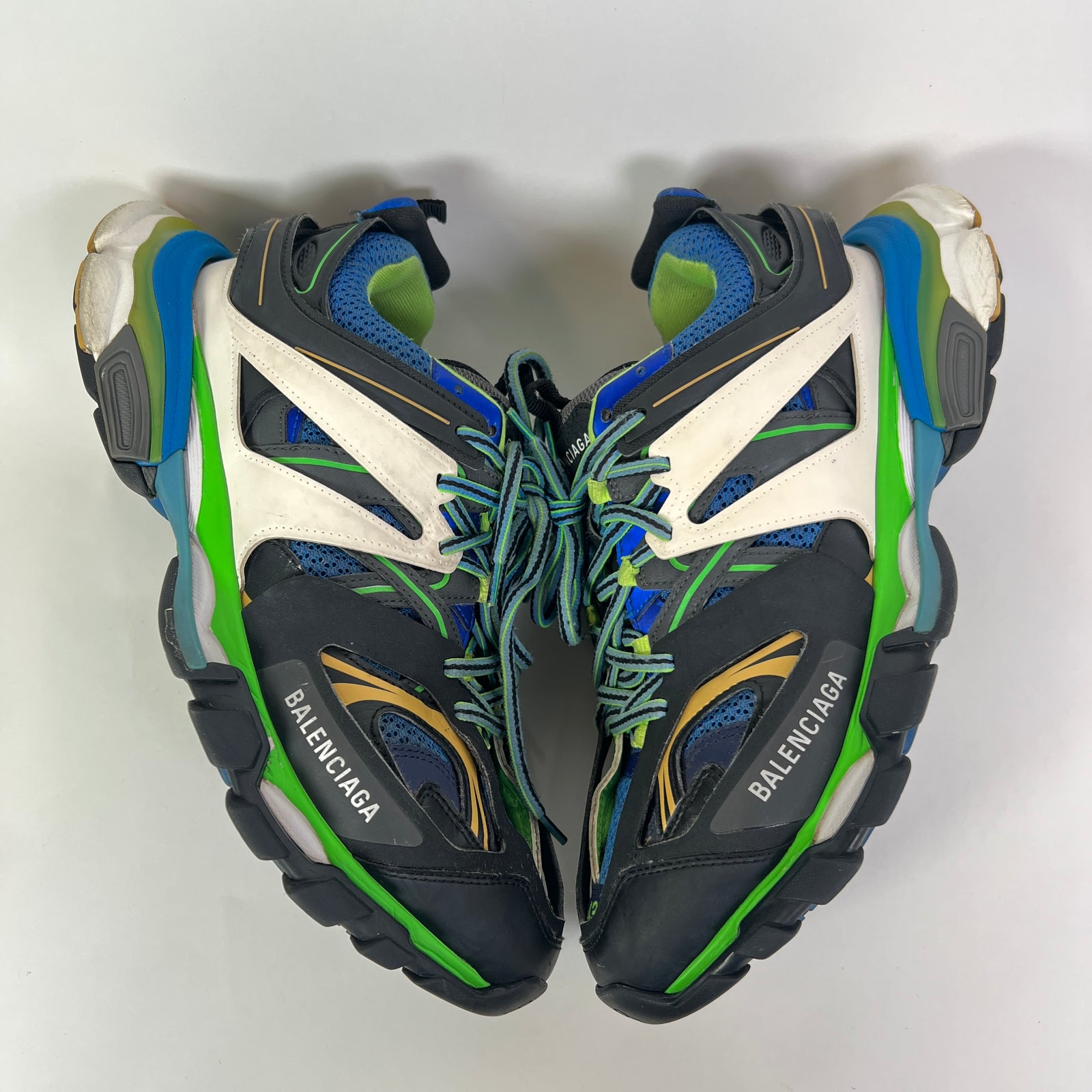 Balenciaga Black/Blue Track Sneaker