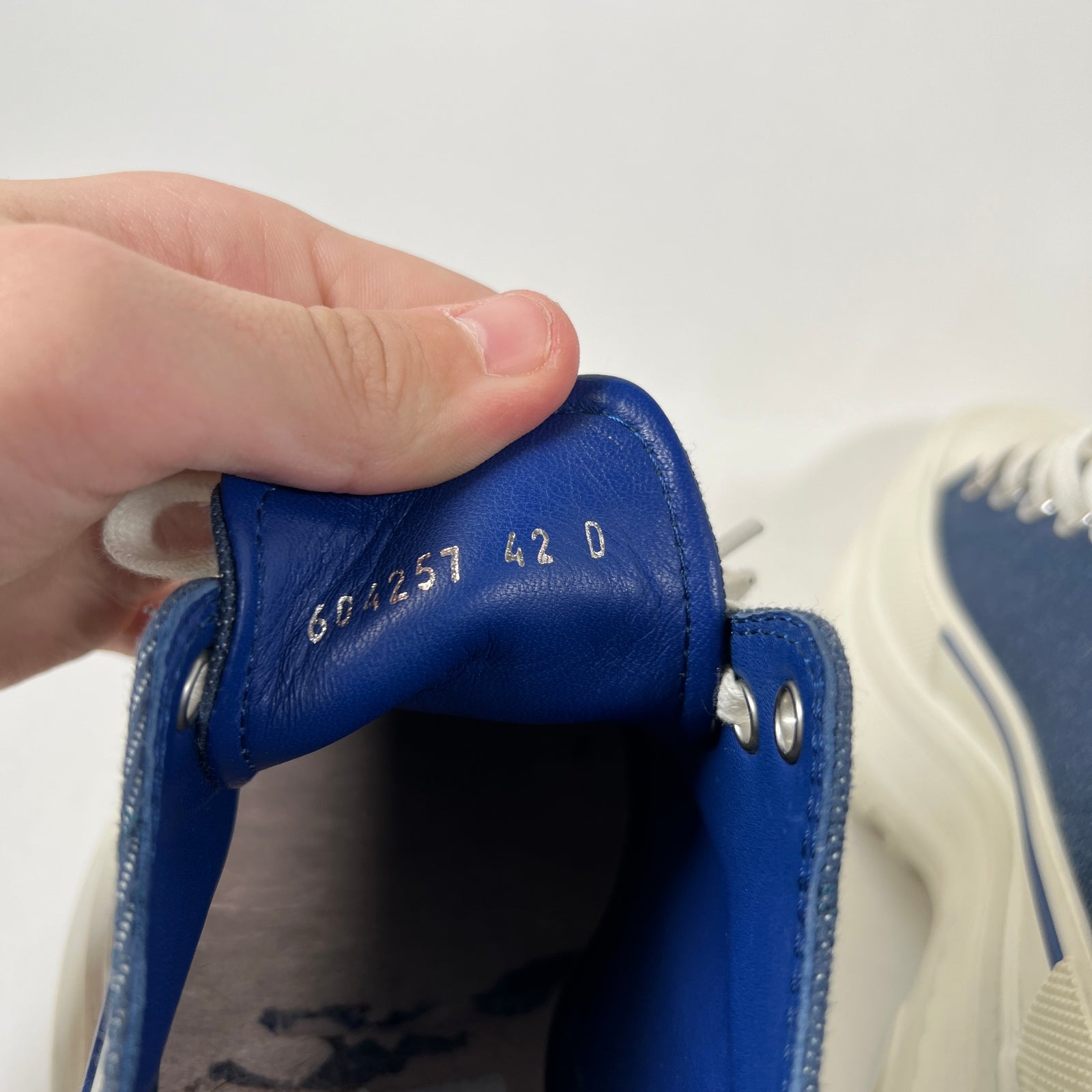 Alexander Mcqueen Tread Slick Denim Low Top Size 9