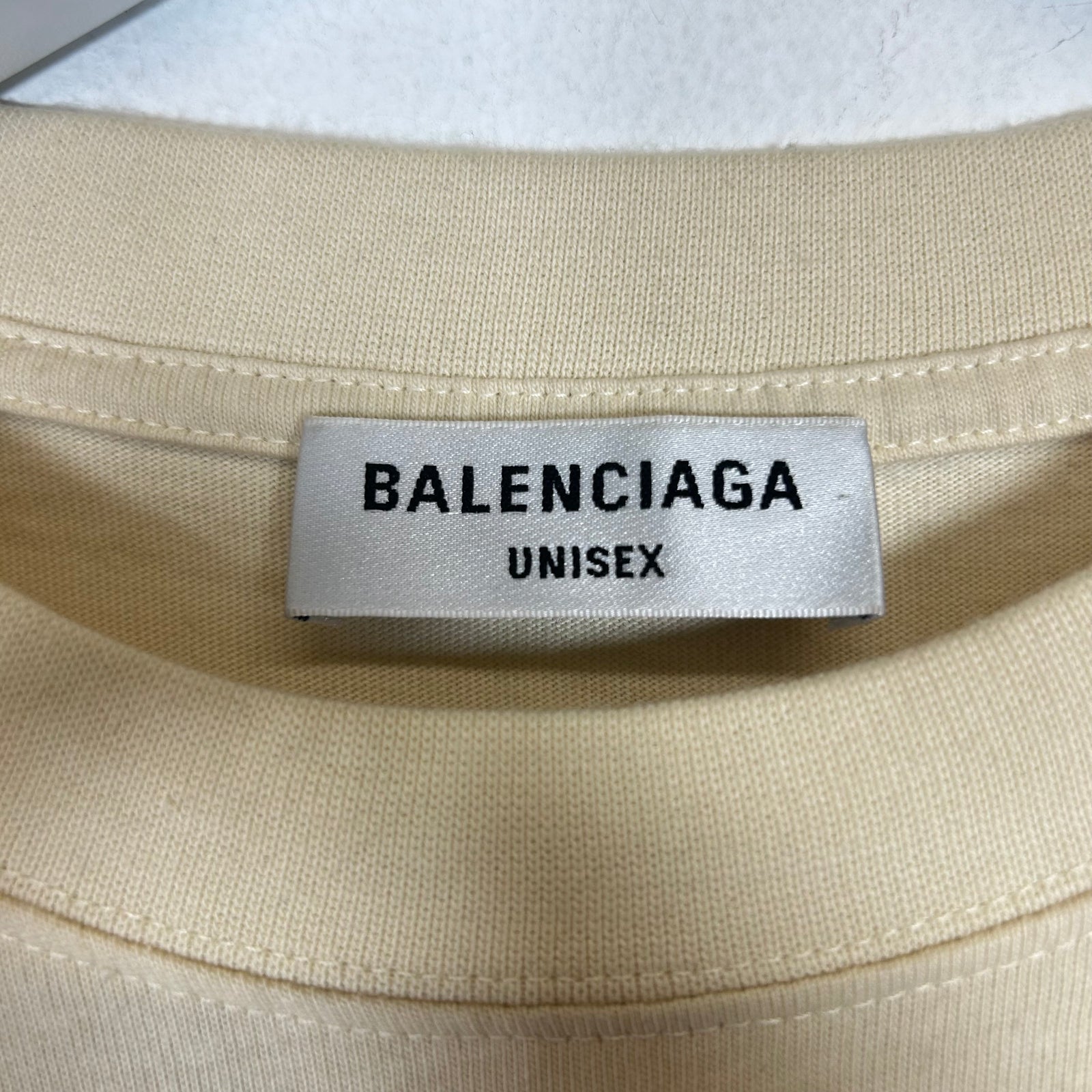Balenciaga Cream BB Emblem T-shirt Size S