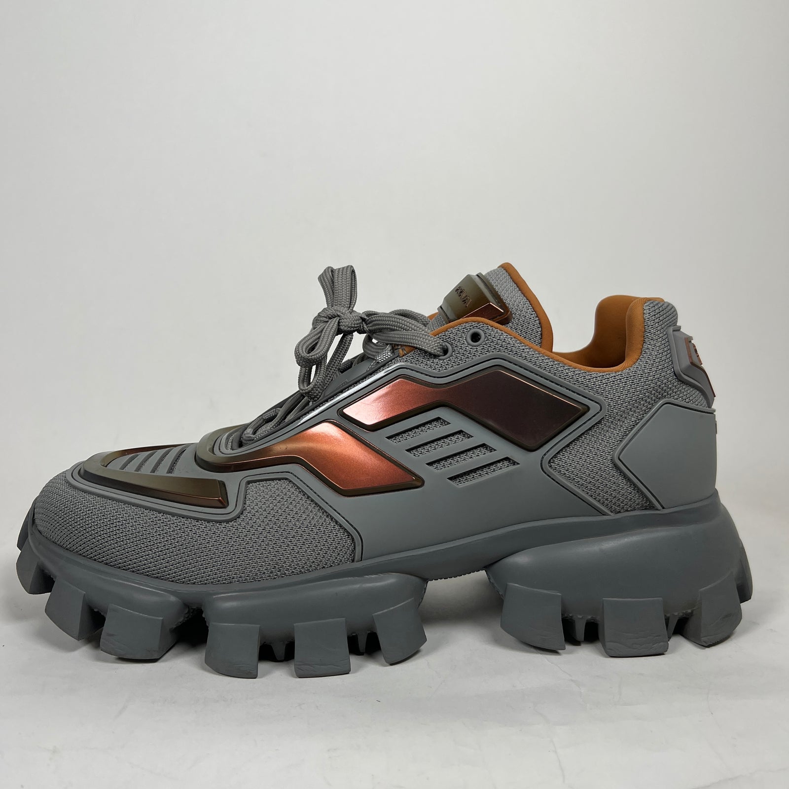 Prada Grey/Bronze Cloudbust Thunder Sneaker Size 9.5