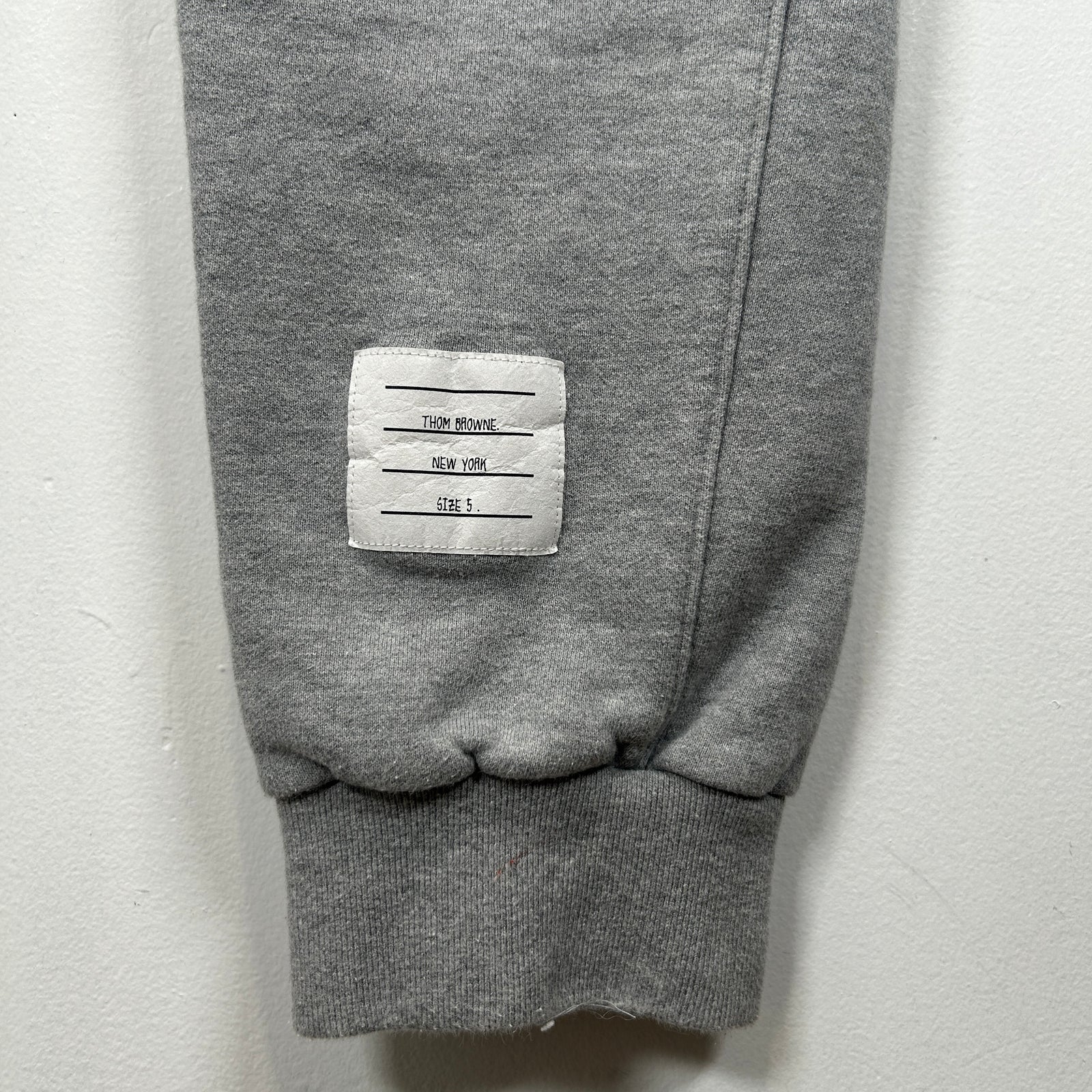 Thom Browne Grey 4-Bar Sweatpants Size 5