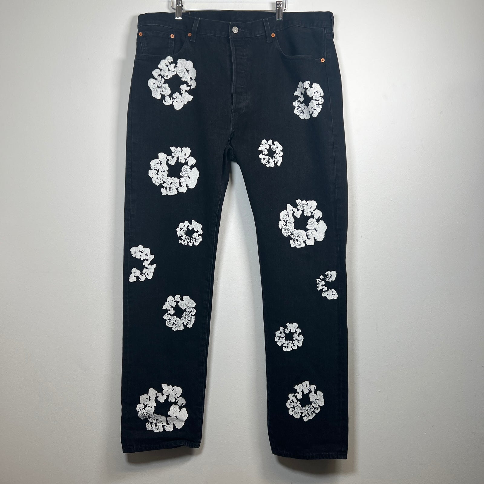 Denim Tears Black Wreath Jeans Size 40