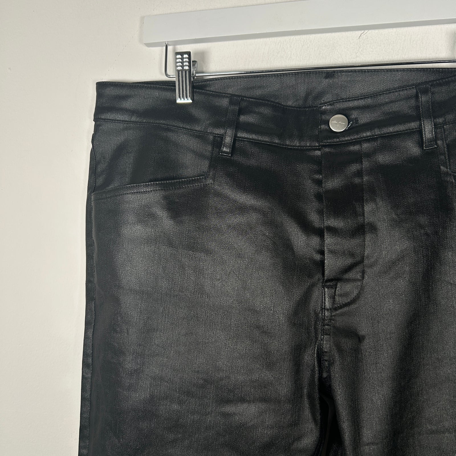 Rick Owens SS24 Lido Waxed Jeans Size 36