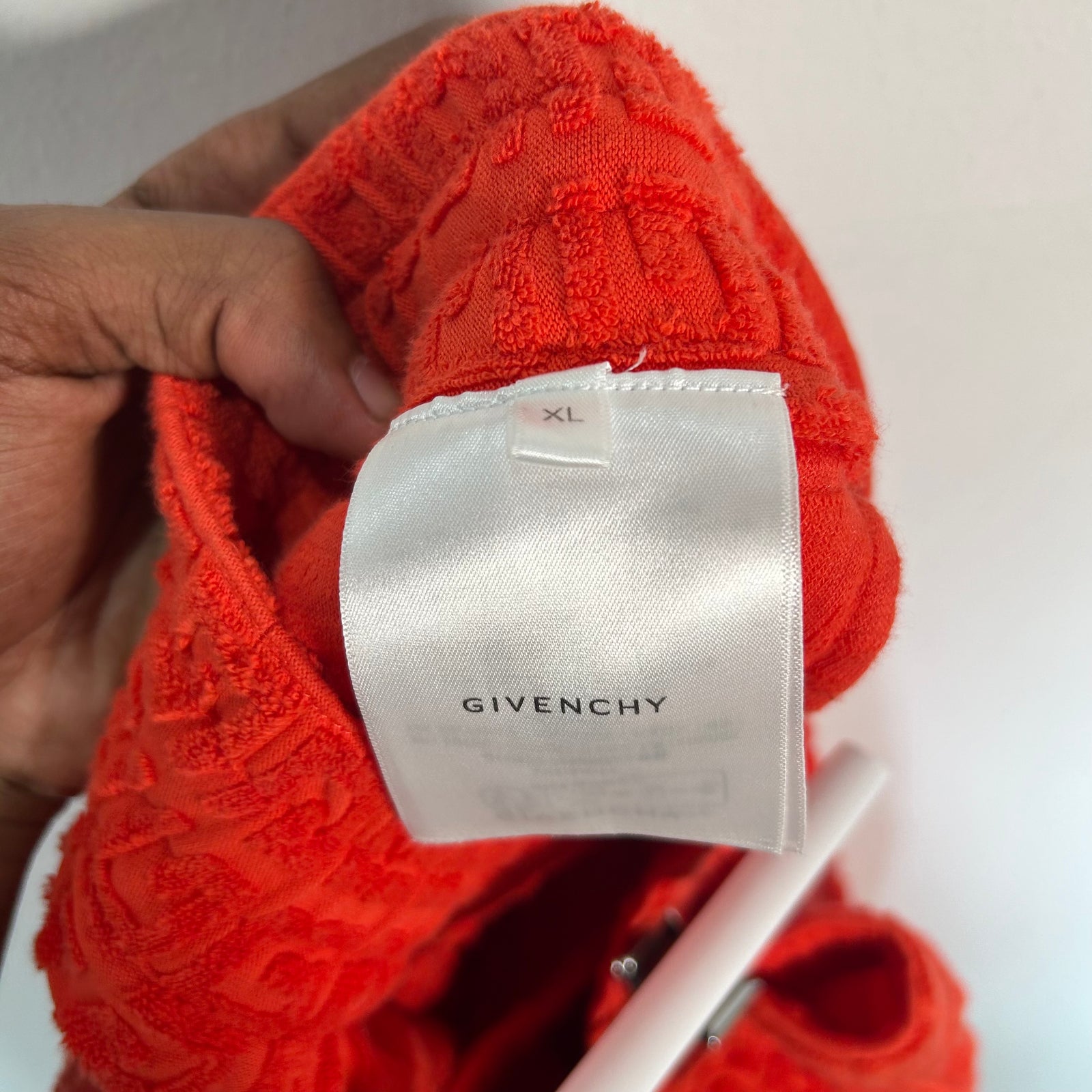 Givenchy 4G Terry Cloth Short Size XL