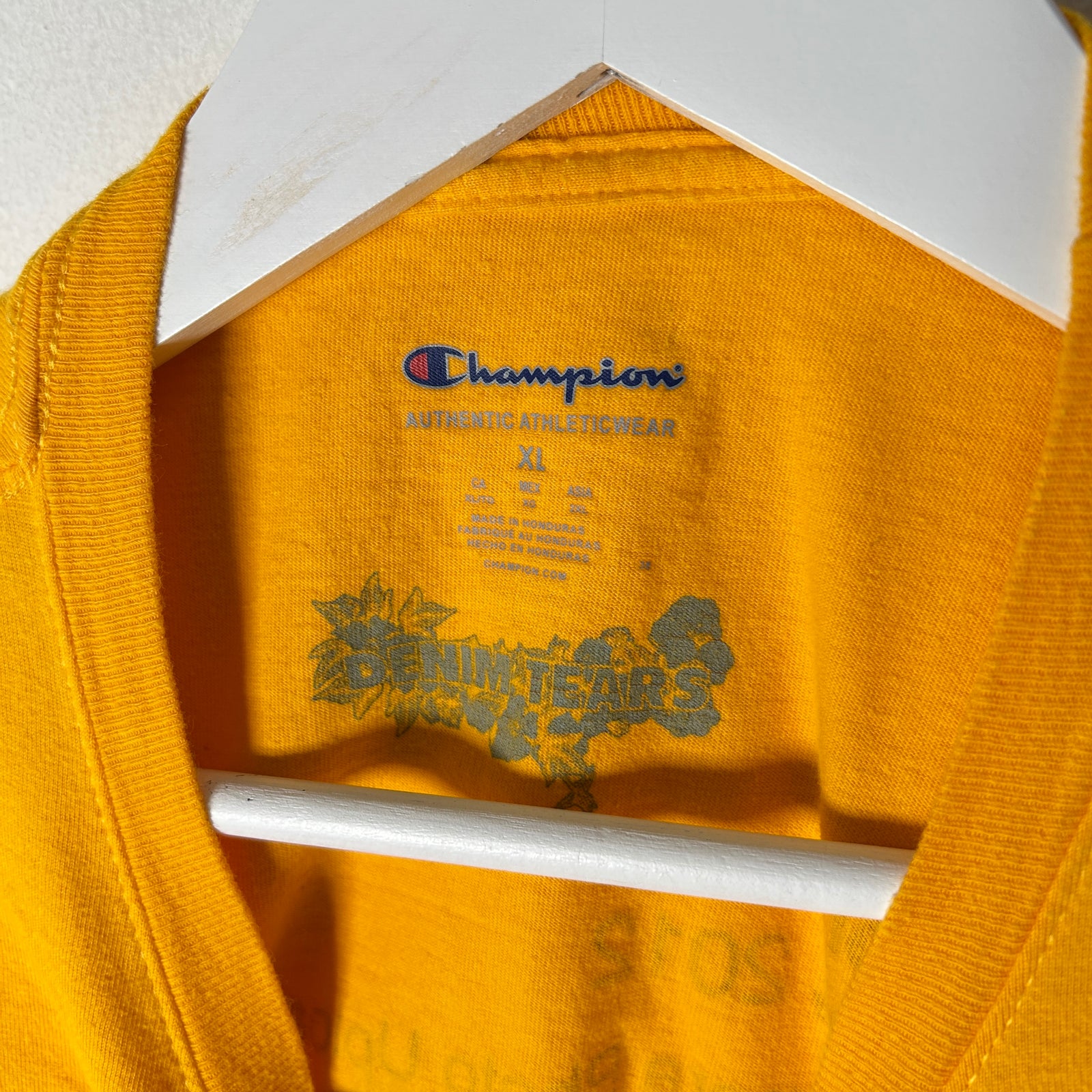 Denim Tears x Pyrex MCA Yellow 'Vision' T-Shirt Size XL