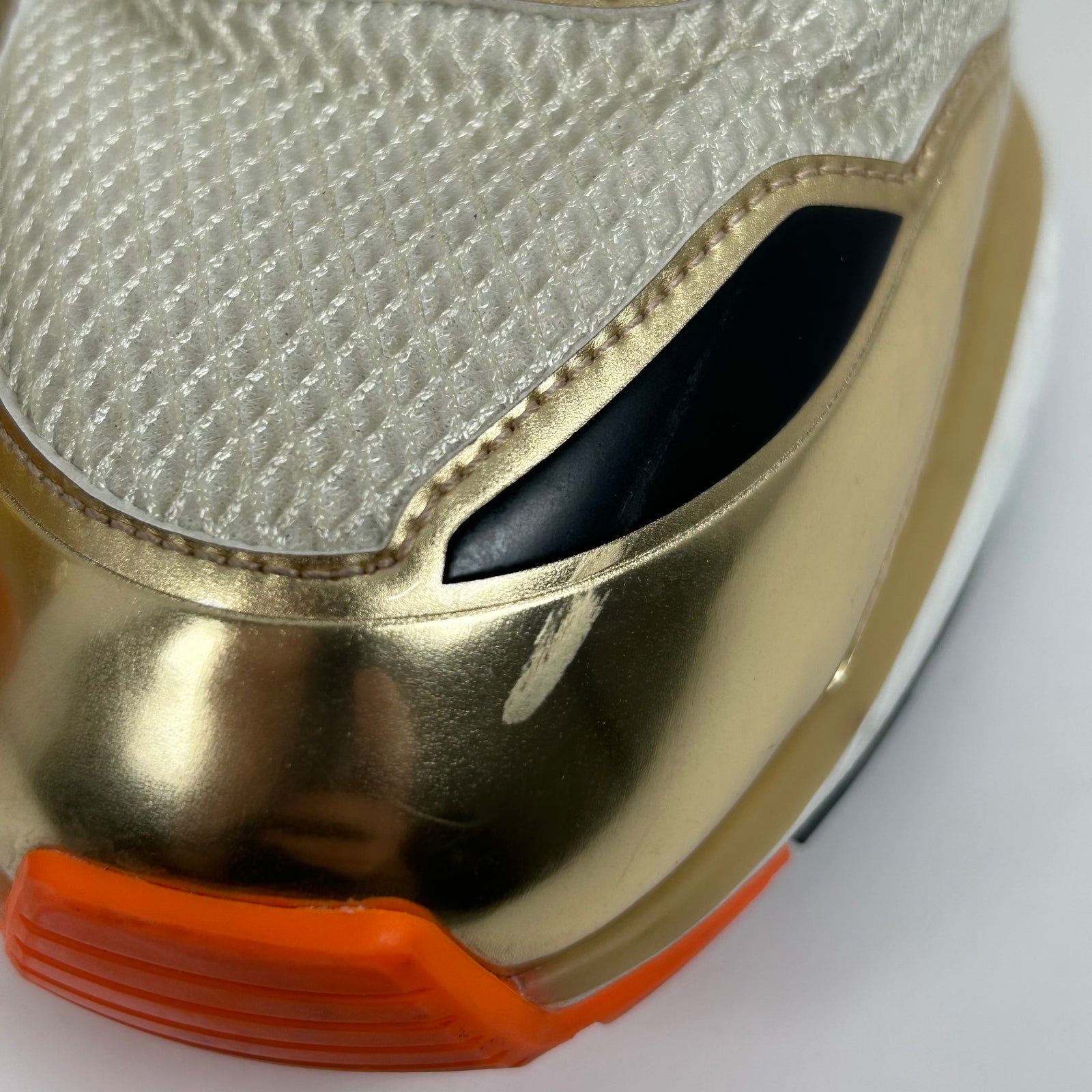 Louis Vuitton Gold Mesh Trail Low Top Sneaker Size LV10.5