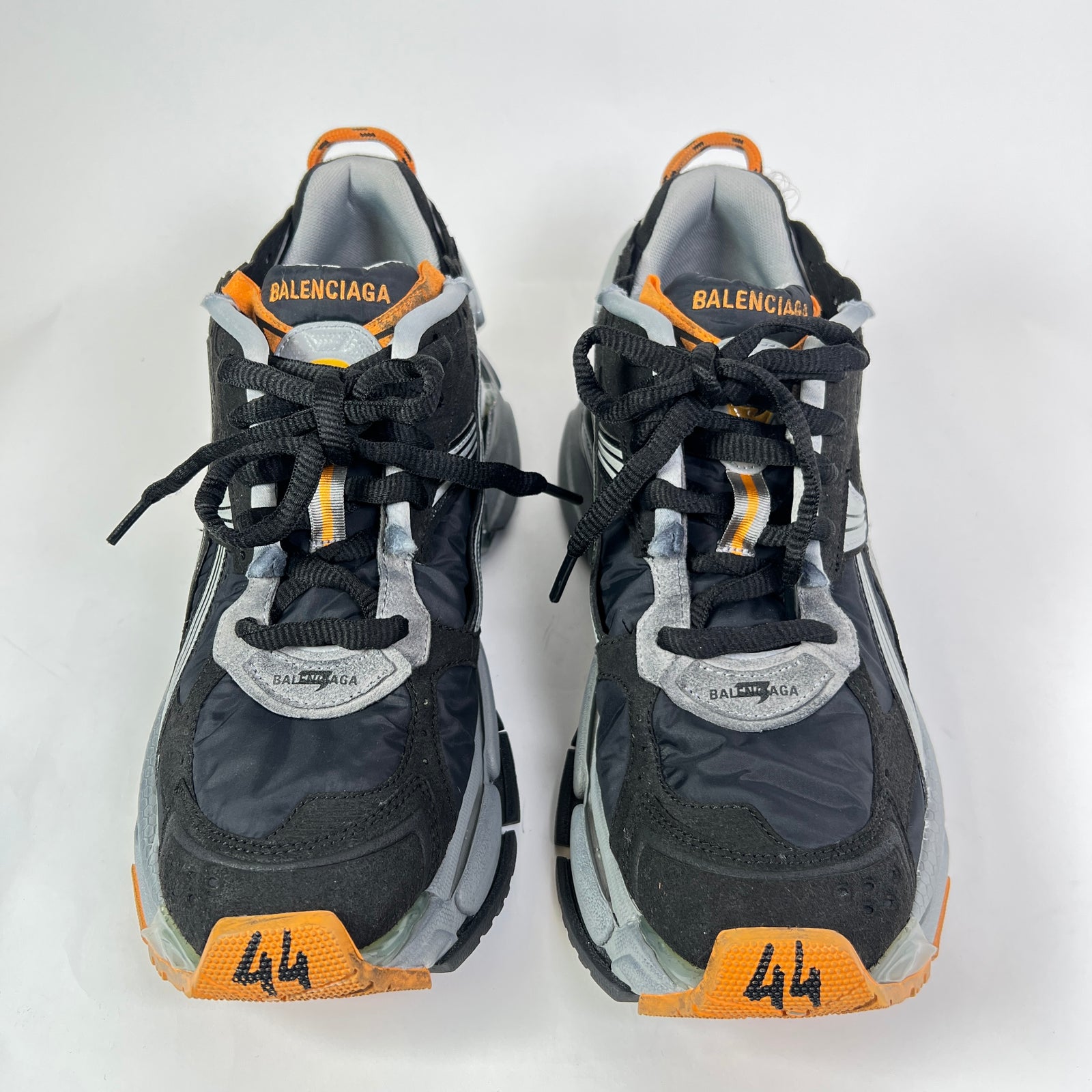 Balenciaga Black/Orange Nylon Runner