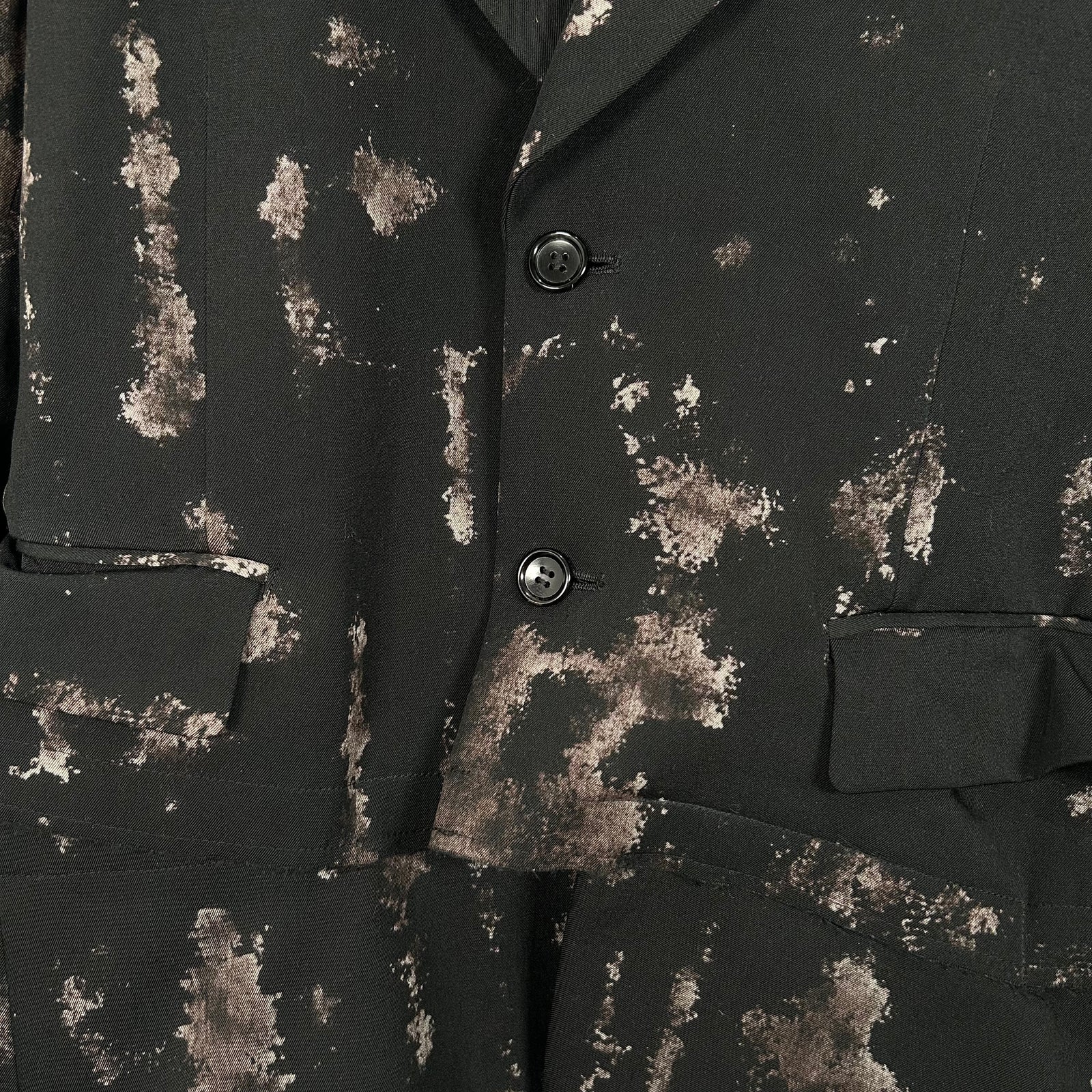 Comme Des Garcon Patterned Wool Gabardine Jacket Size L