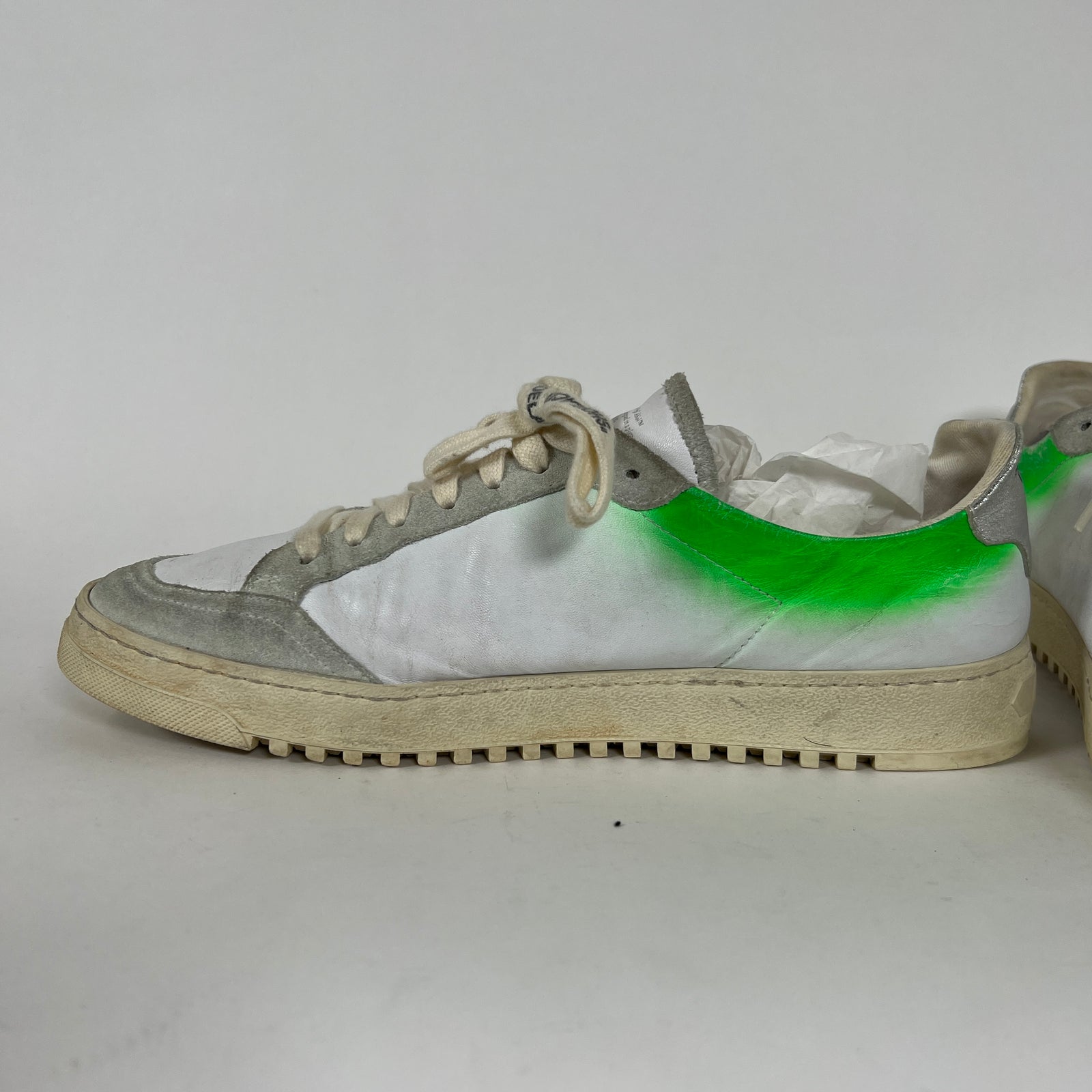 Off-White Low Top 1.0 Green Spray Size 43