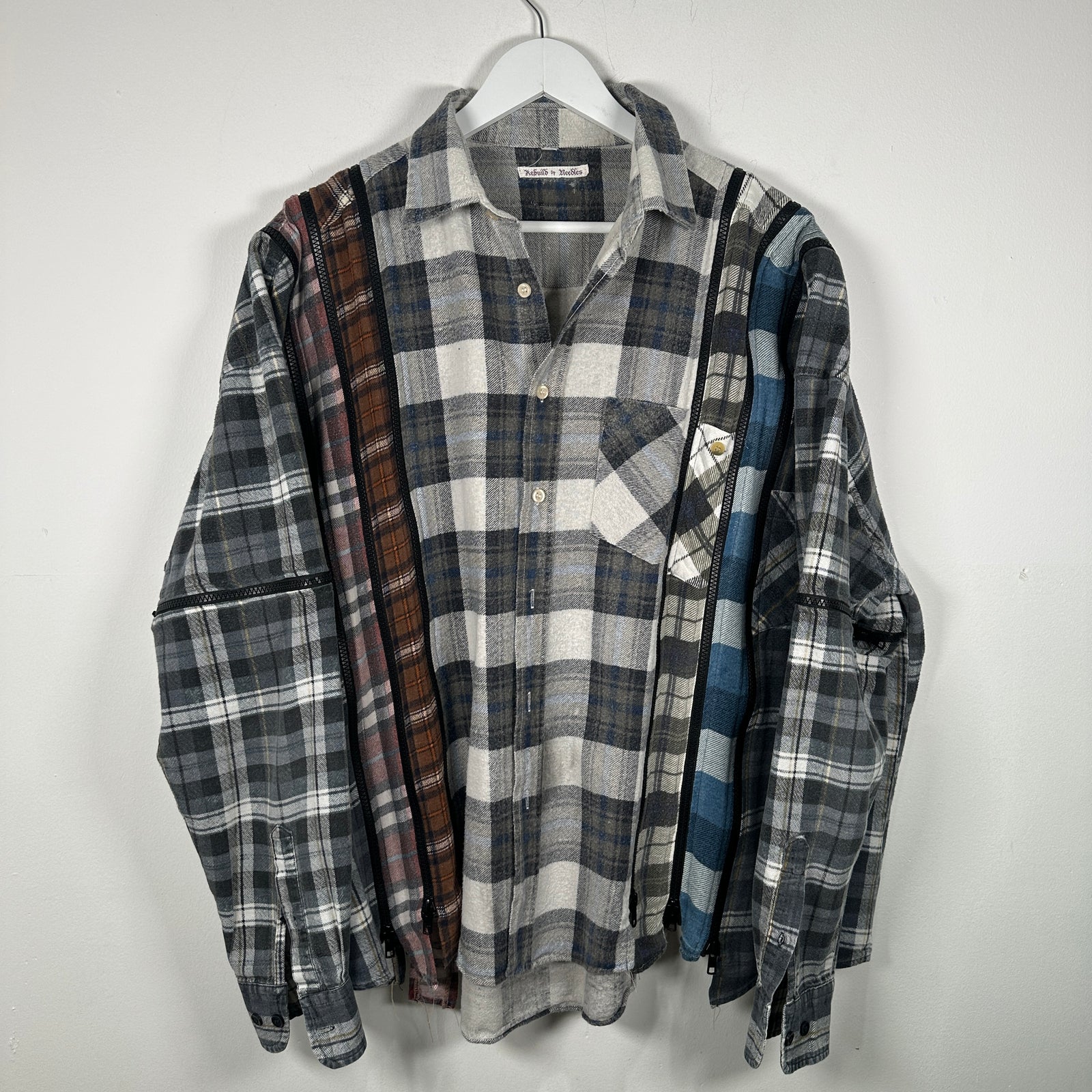 Needles Rebuild Zipper Flannel Size XL