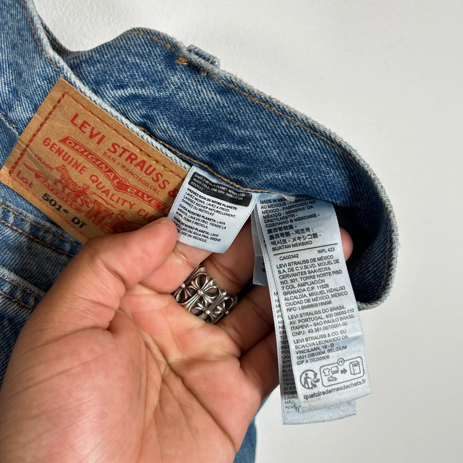Denim Tears Lightwash Wreath Denim Jeans Size 36