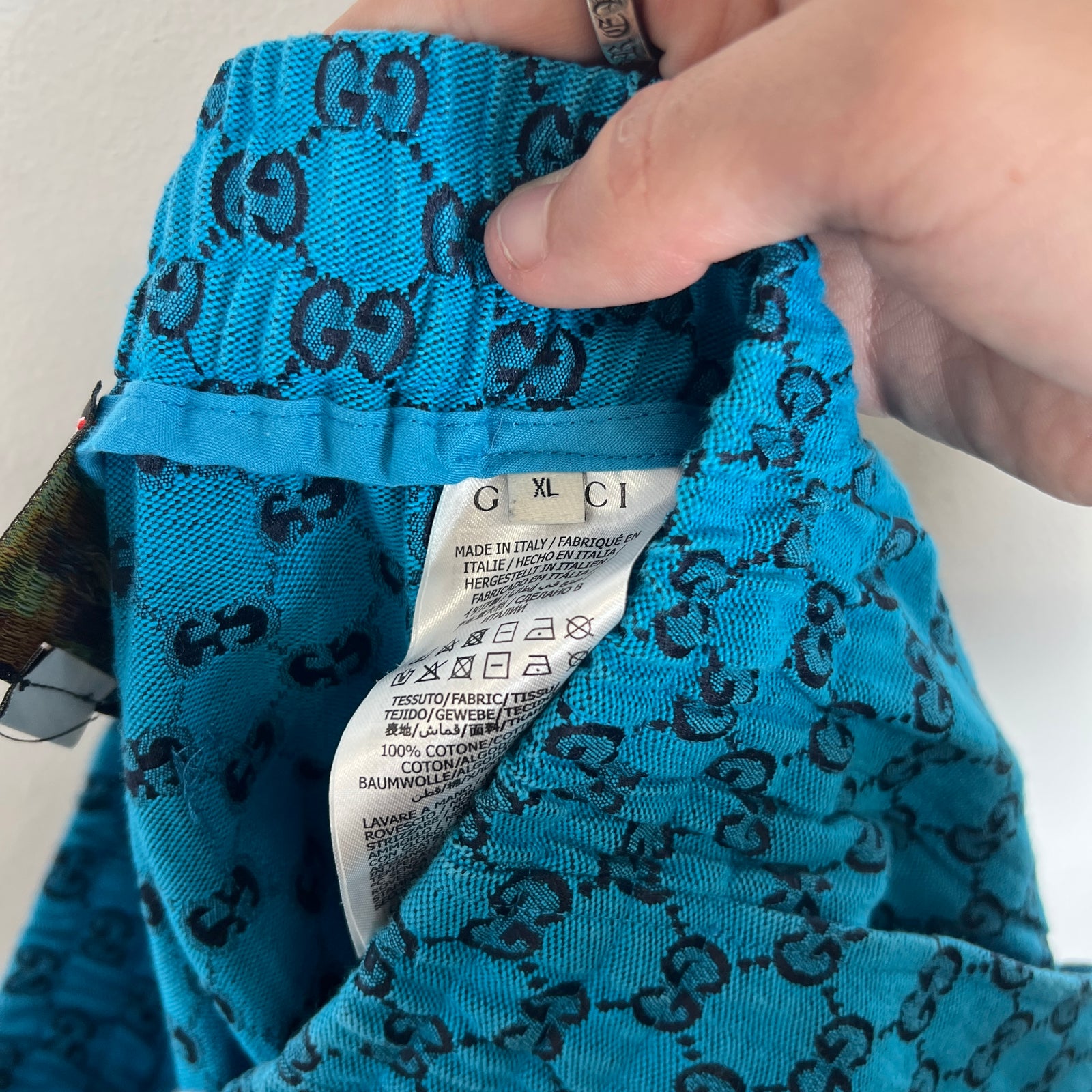 Gucci Blue GG Shorts Size XL