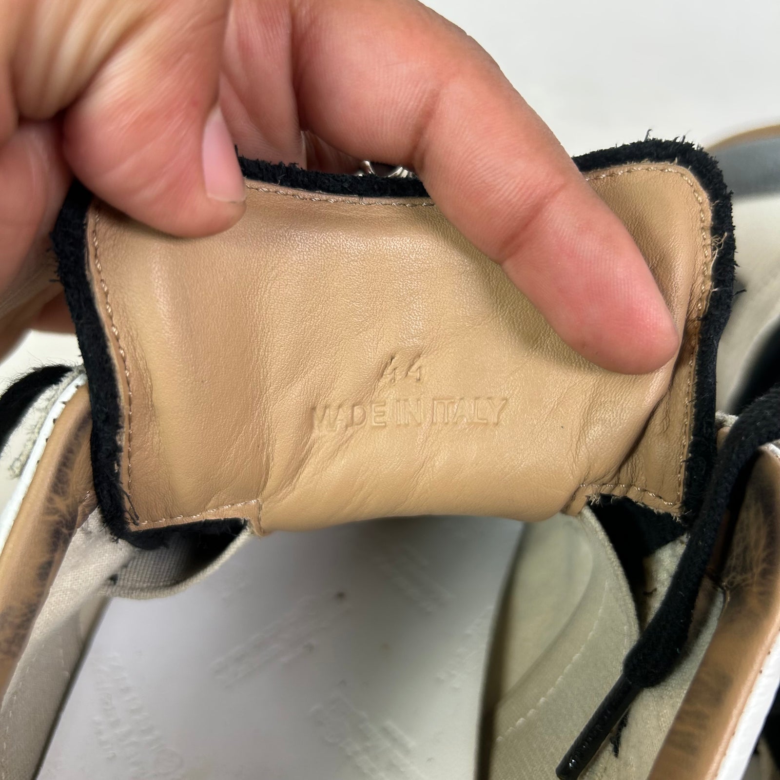 Maison Margiela White/Grey Croc Replica Gats Size 45