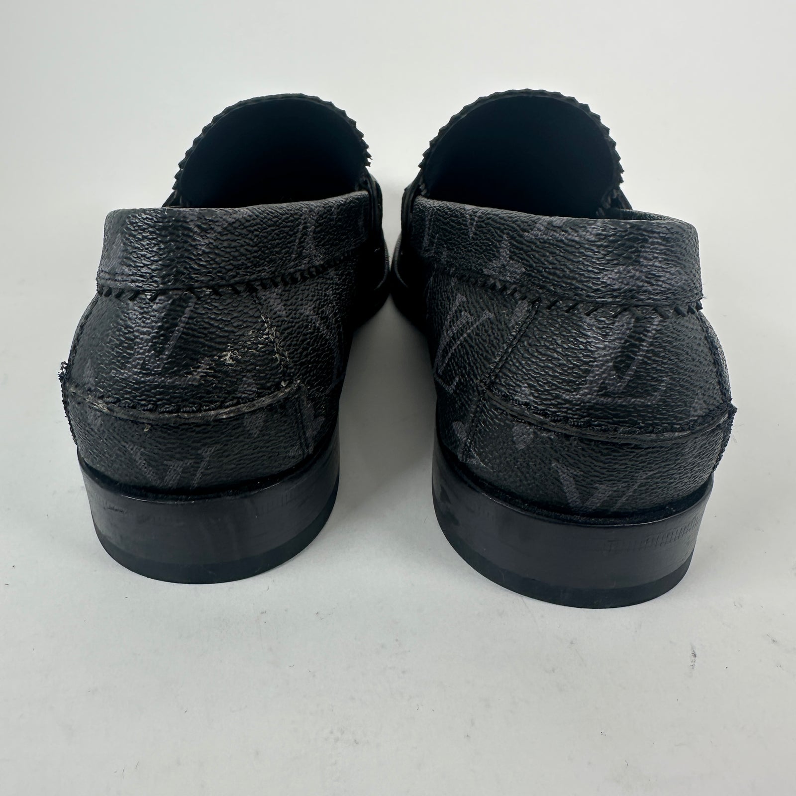 Louis Vuitton Black Monogram Major Loafer Size 9