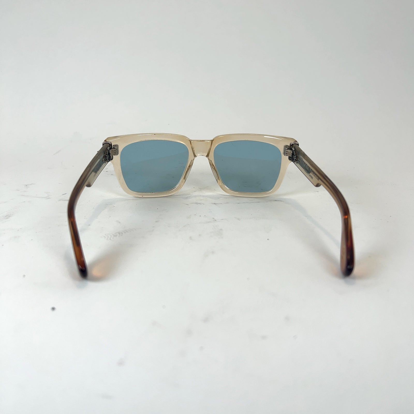 Chrome Hearts Clearish Frame Box Officer Sunglasses