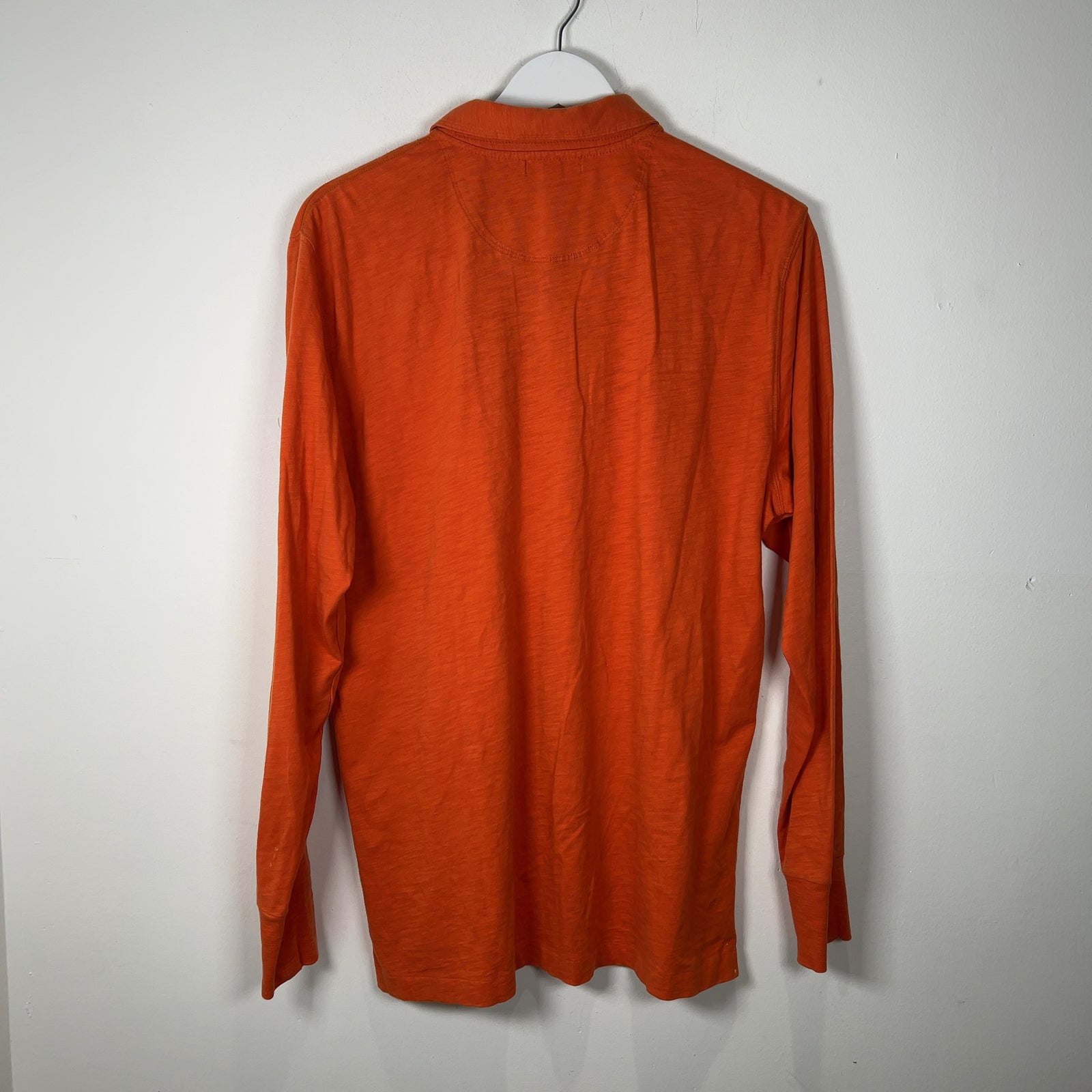 Burberry Brit Orange 1/4 Button Up Polo