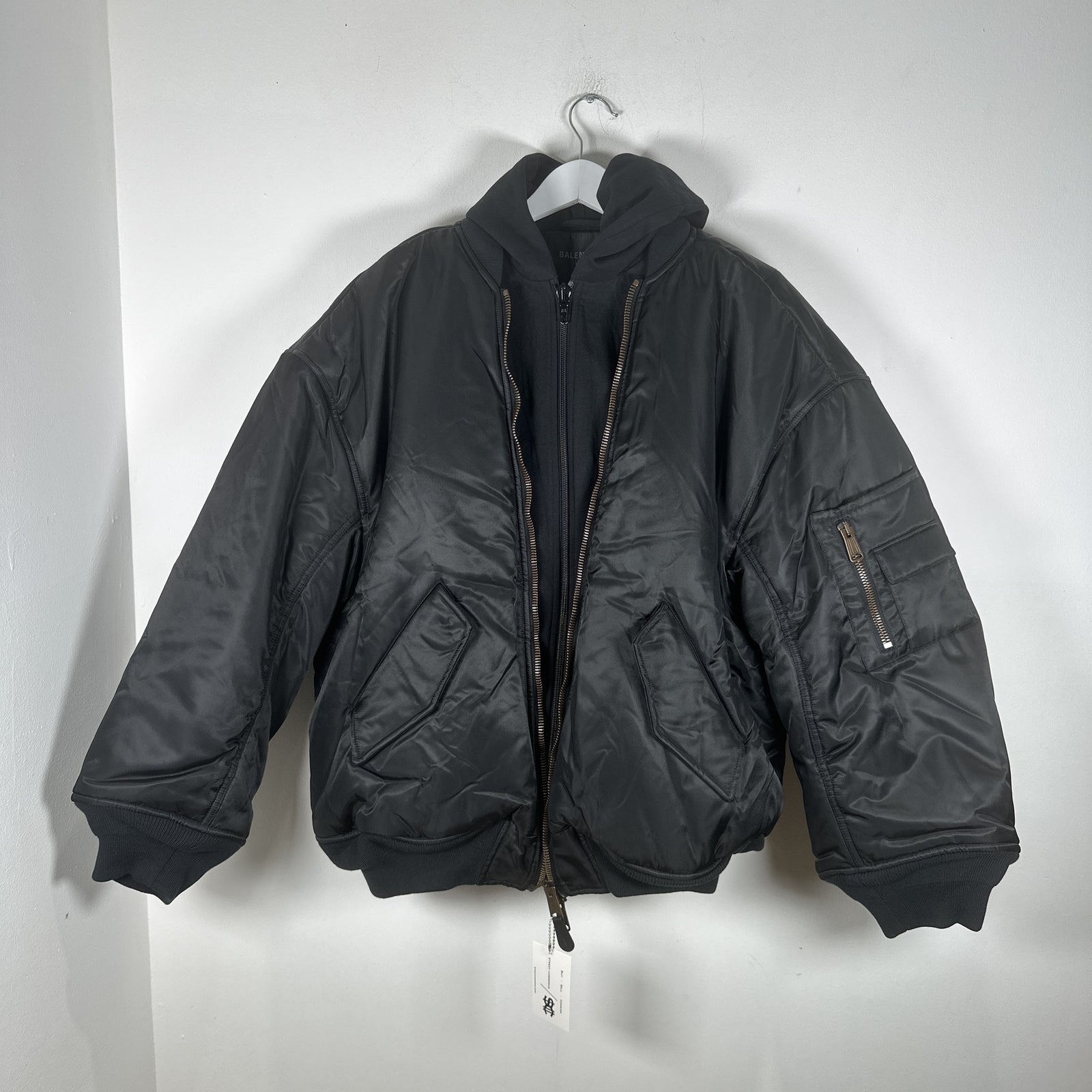 Balenciaga SS23 'All In' Hybrid Bomber Jacket Size S