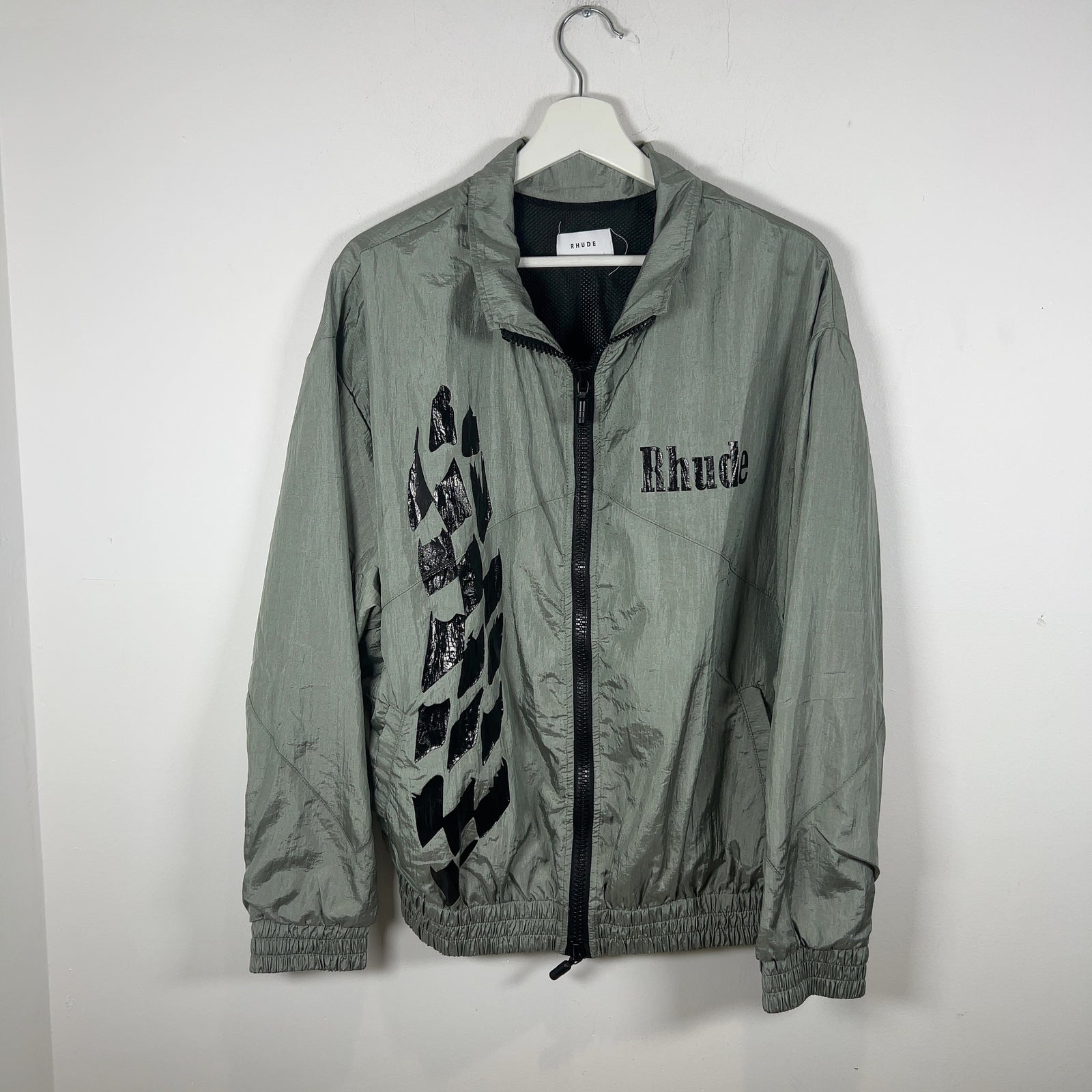 Rhude Grey Logo Track Jacket