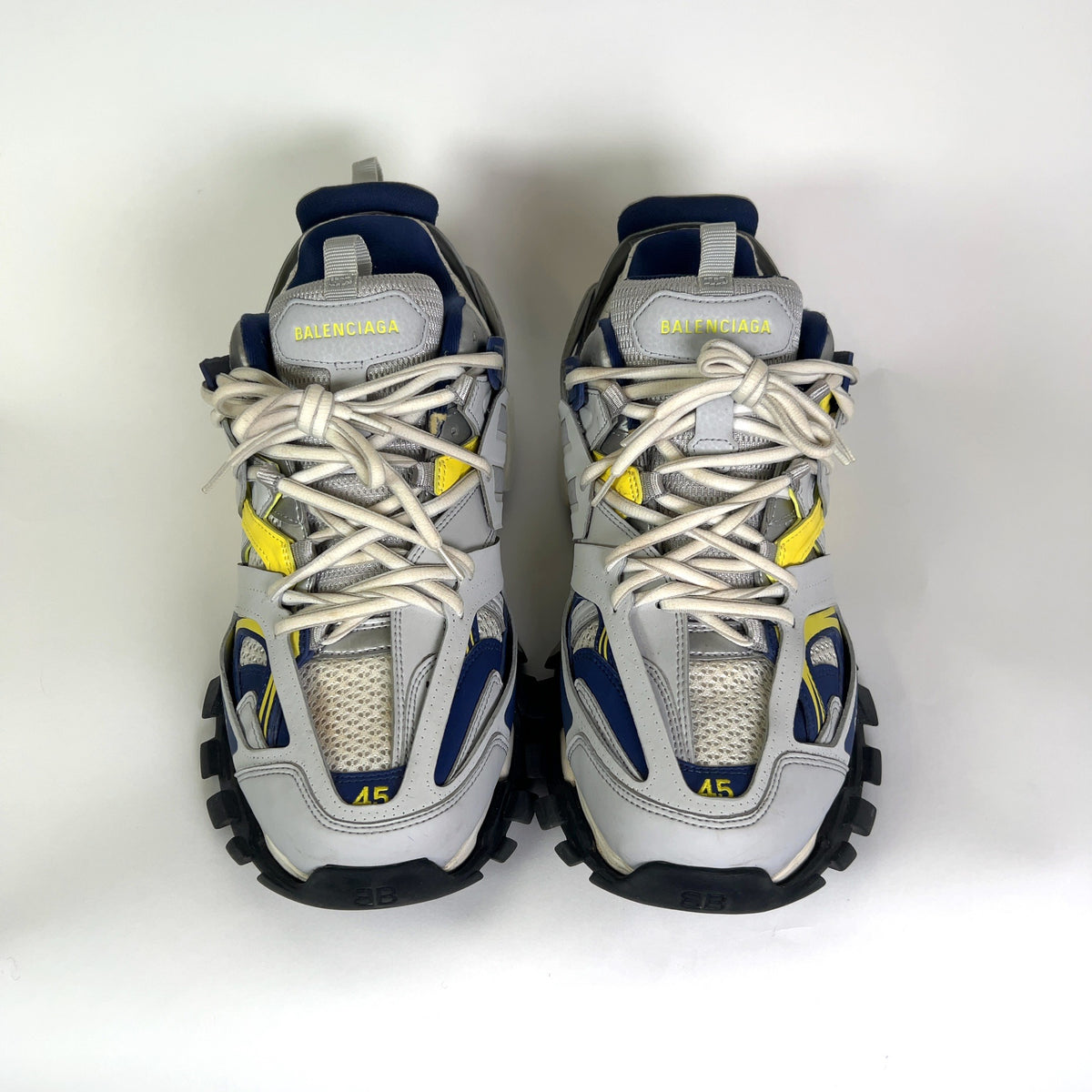 Balenciaga Blue/Yellow Track Sneakers