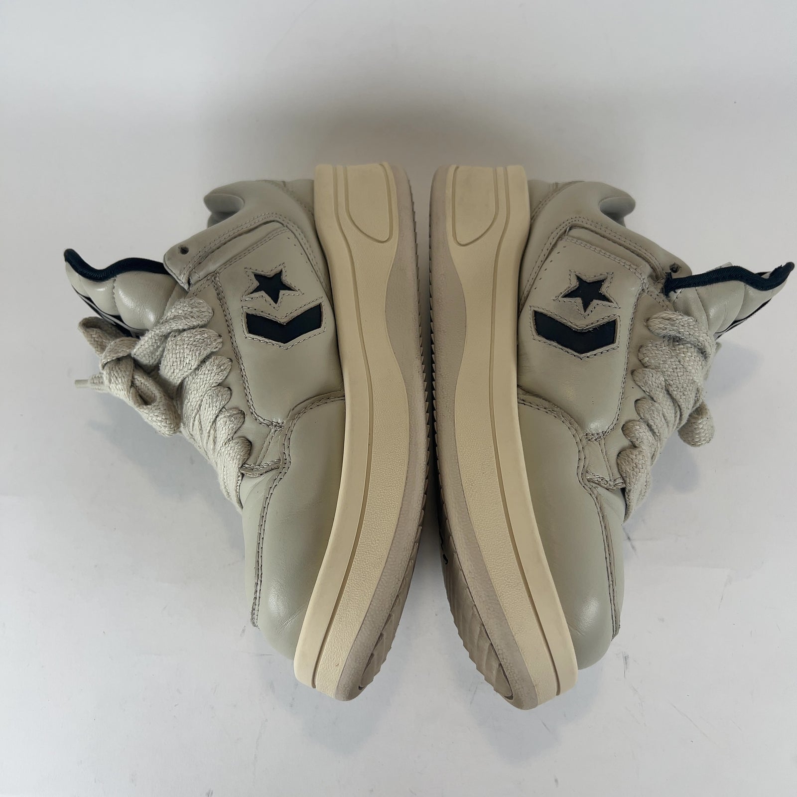 Rick Owens DRKSHDW x Converse 'Turbowpn' Cream Puff Lowtop Sneakers