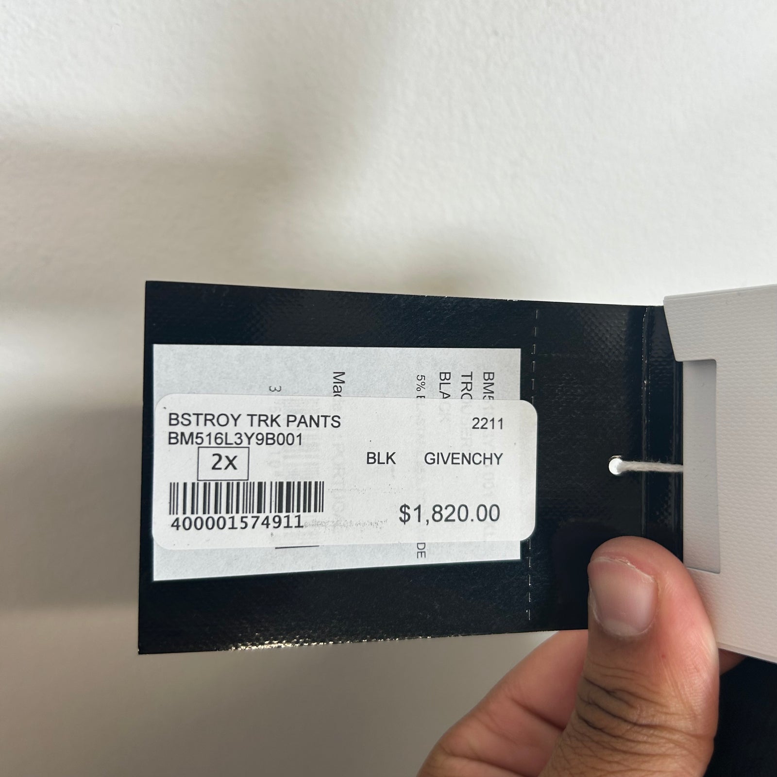 Bstroy x Givenchy Black/Yellow Track Pants Size 36