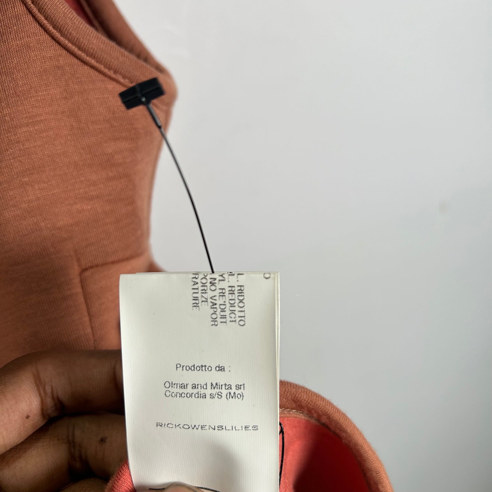 Rick Owens Lilies Brick Scuba Vest Size 8