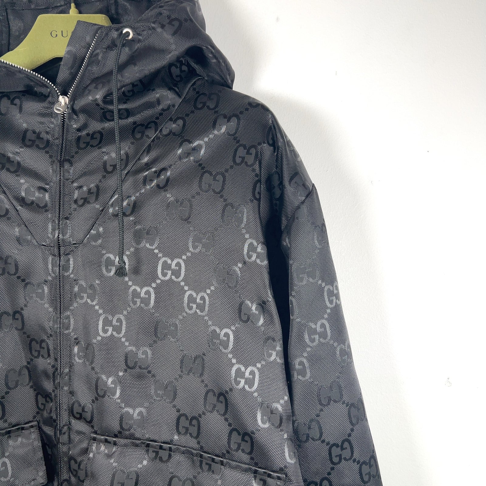 Gucci Off The Grid GG Nylon Zip Up Oversized Jacket
