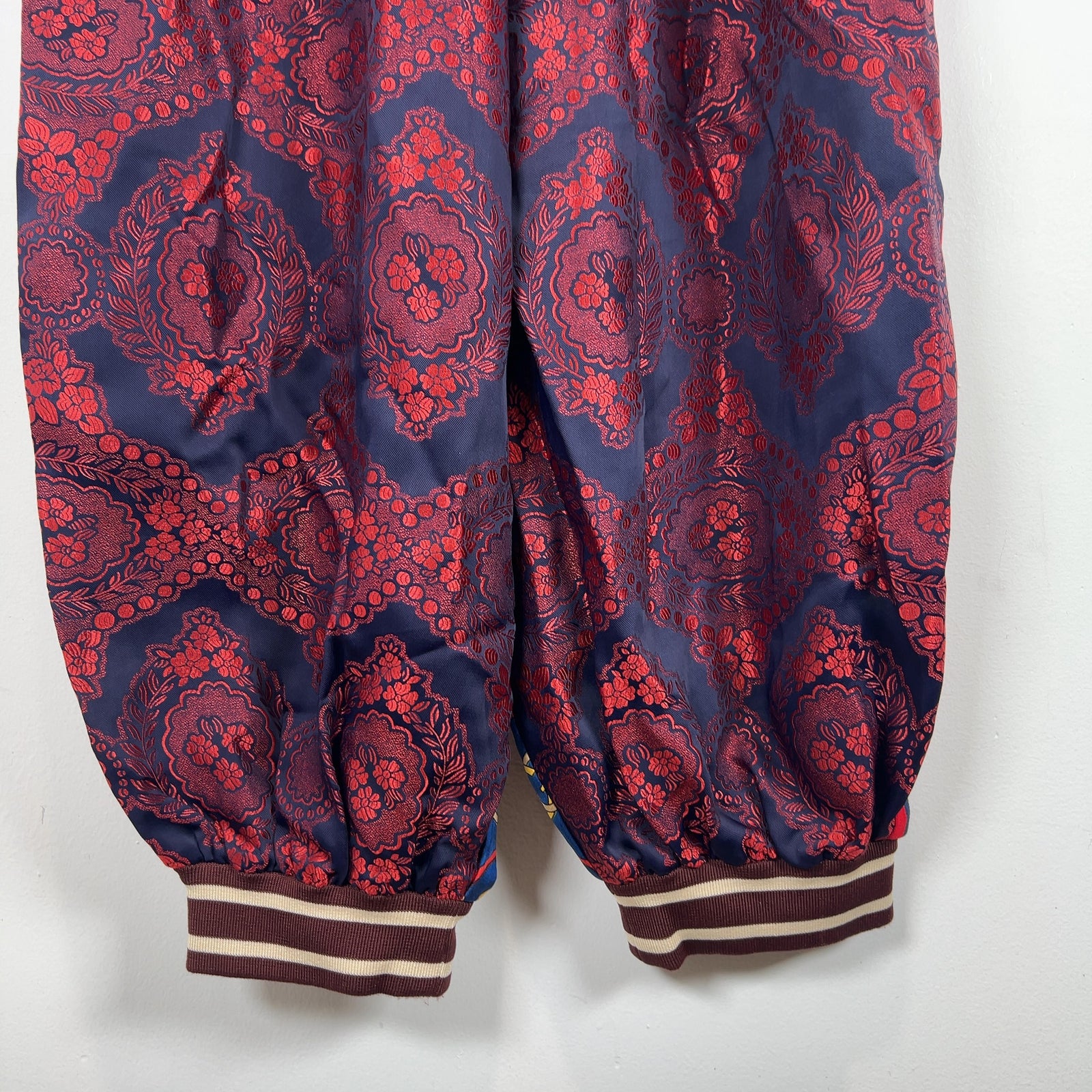 Gucci Jacquard Silk Monogram Jogger Pants