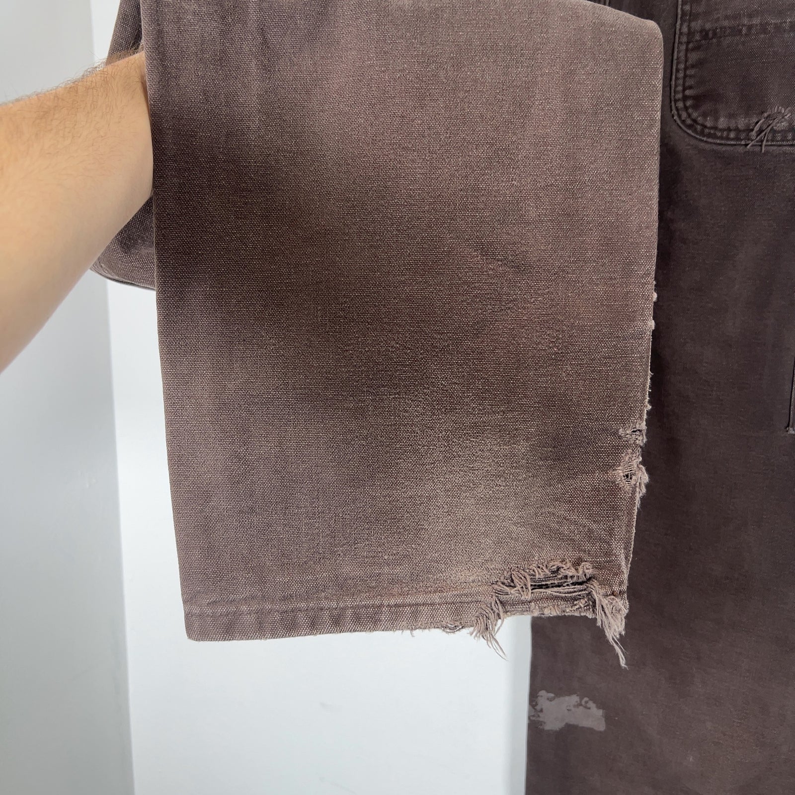 Carhartt Faded Brown Distressed 'Double Knee' Carpenter Pants