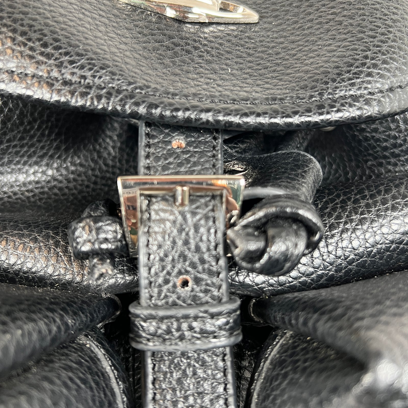 Vivienne Westwood Black Orb Leather Backpack