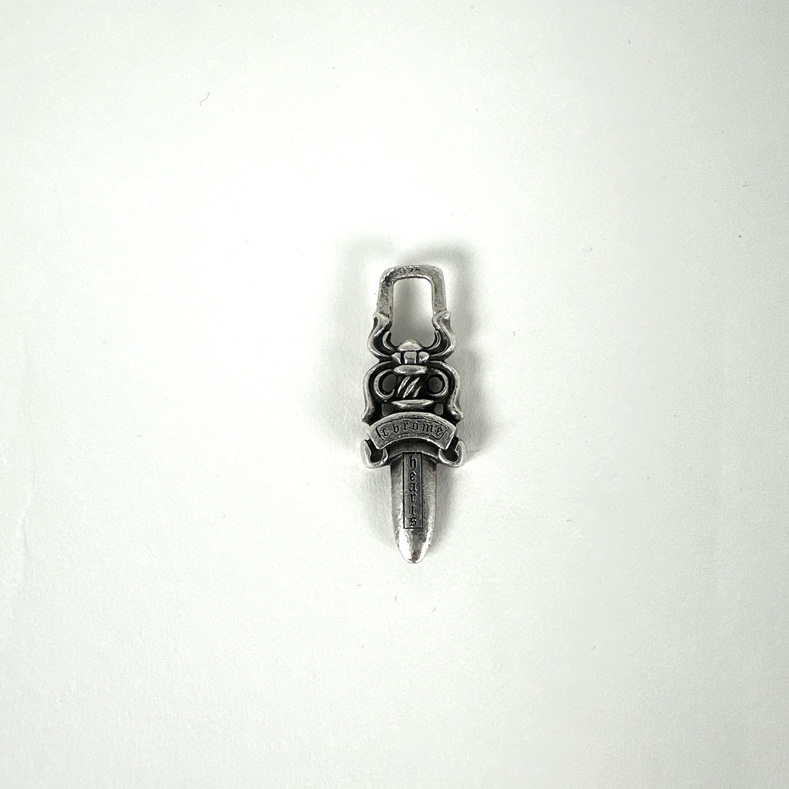Chrome Hearts .925 Silver Dagger Zipper Pendent
