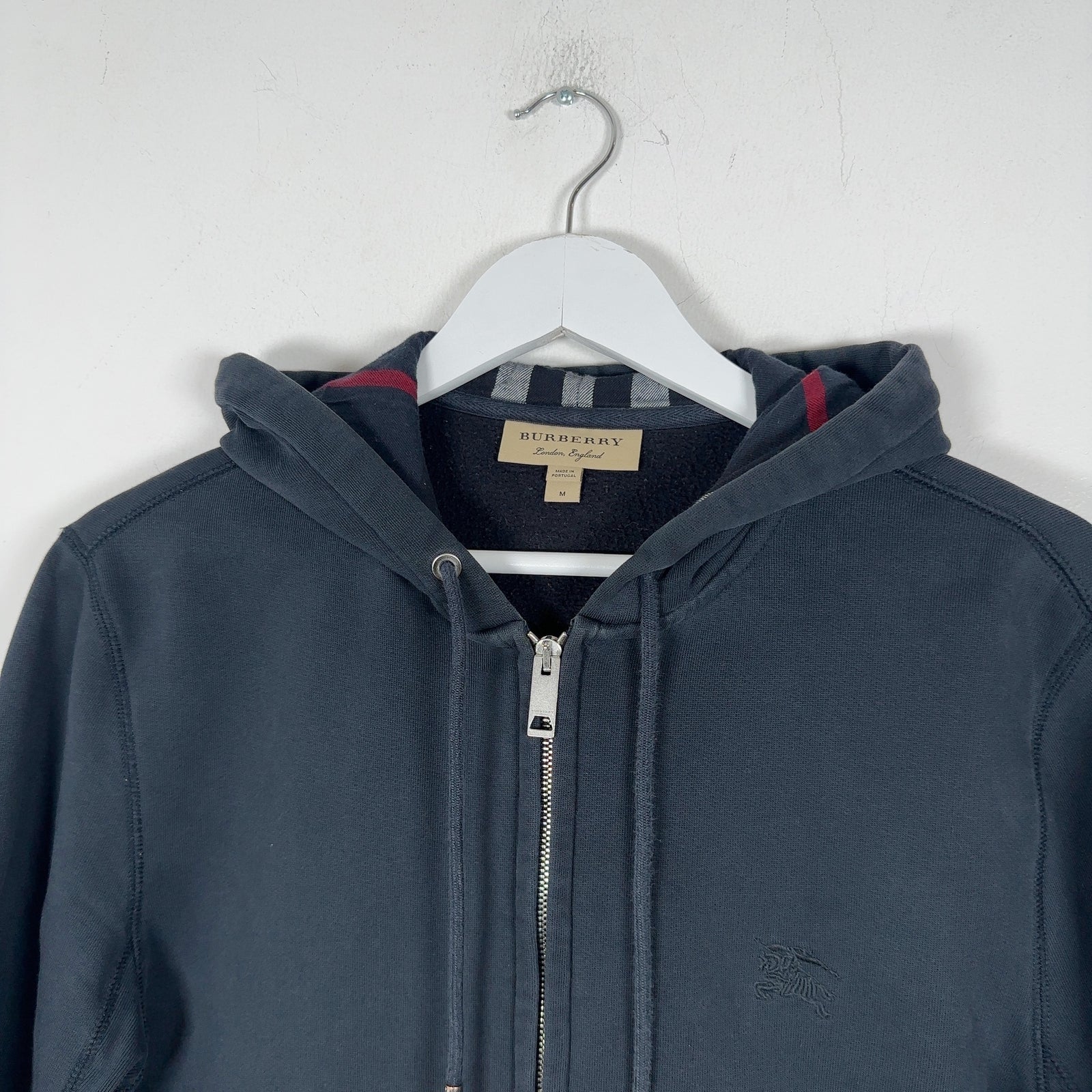Burberry Check Zip Up Hoodie