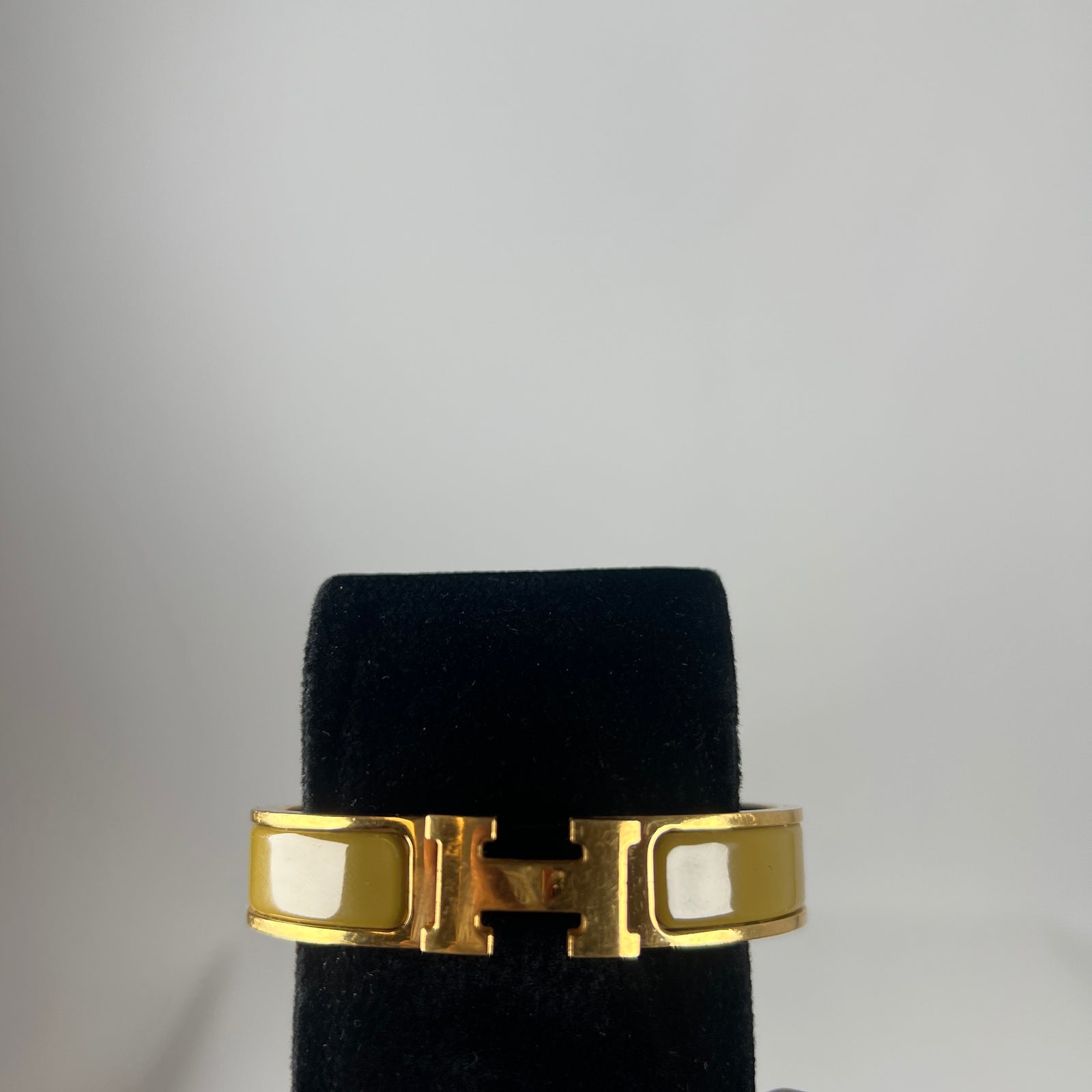 Hermes Yellow Gold Clic H Bracelet