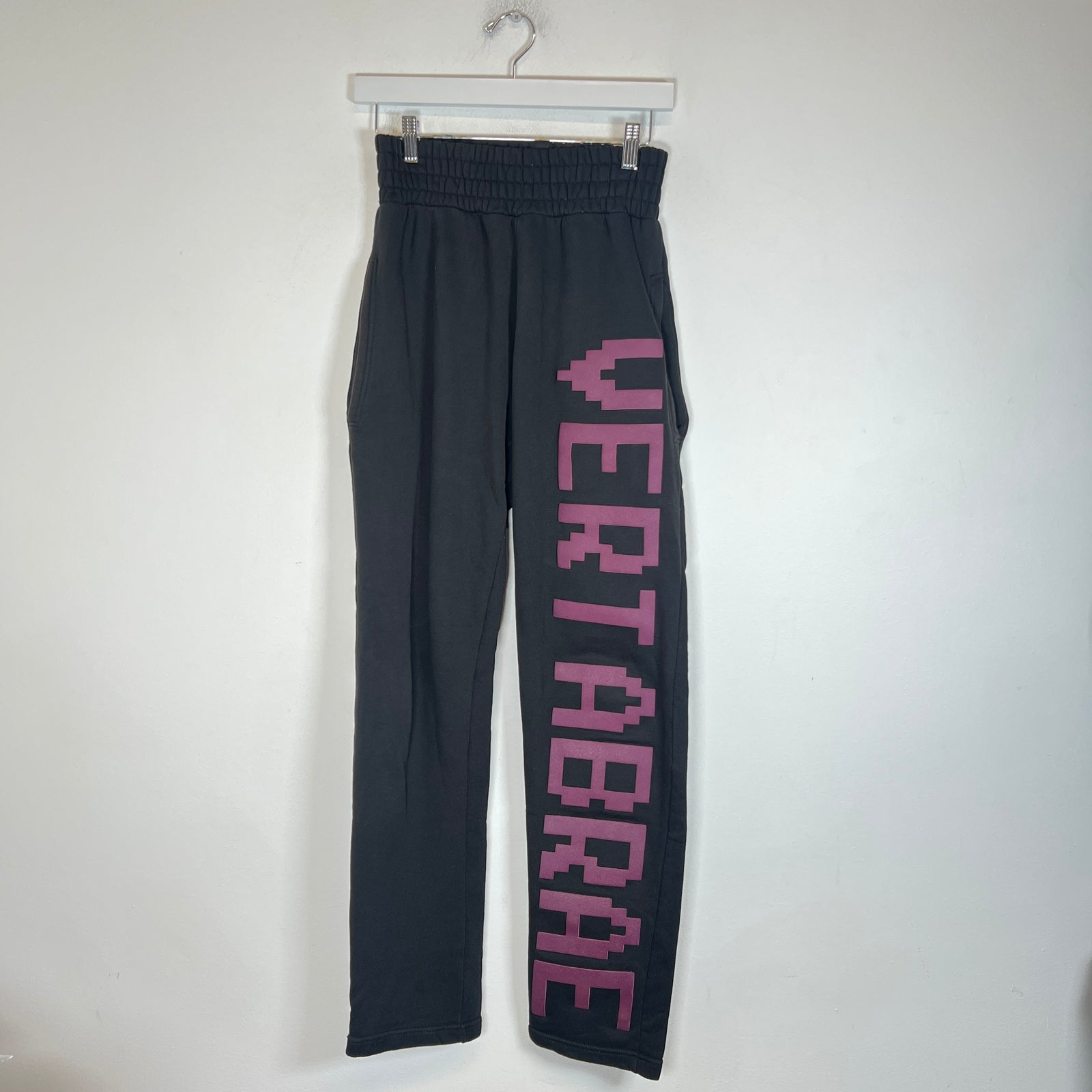 Vertabrae Black/Purple C-2 Logo Sweatpants Size L