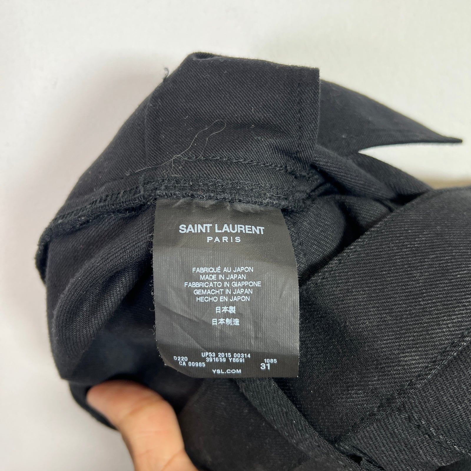 Saint Laurent FW15 D02 ‘Crash’ Denim Jeans