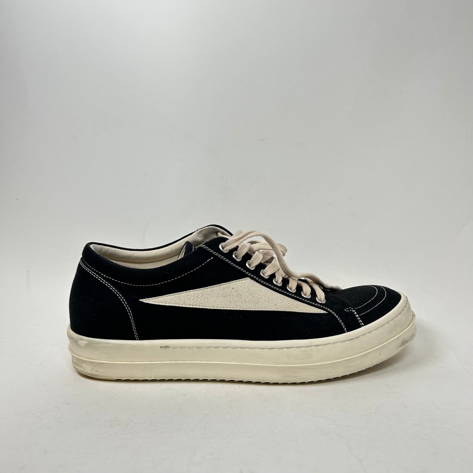 Rick Owens Drkshdw Black/Milk Vintage Sneaker Size 45