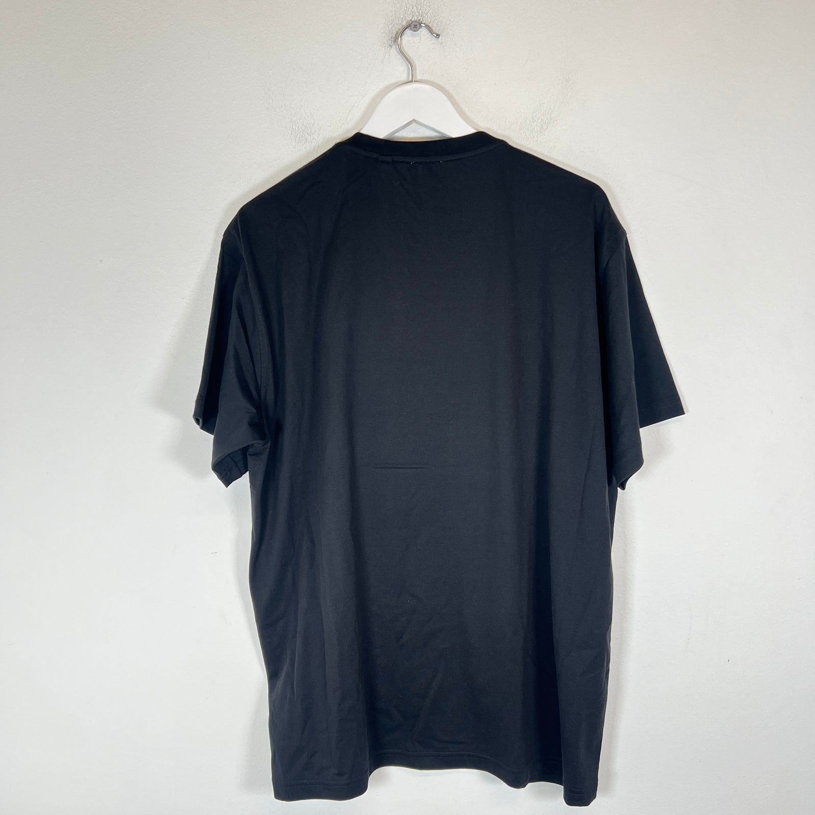 Burberry Black Vertical Logo T-Shirt Size XL