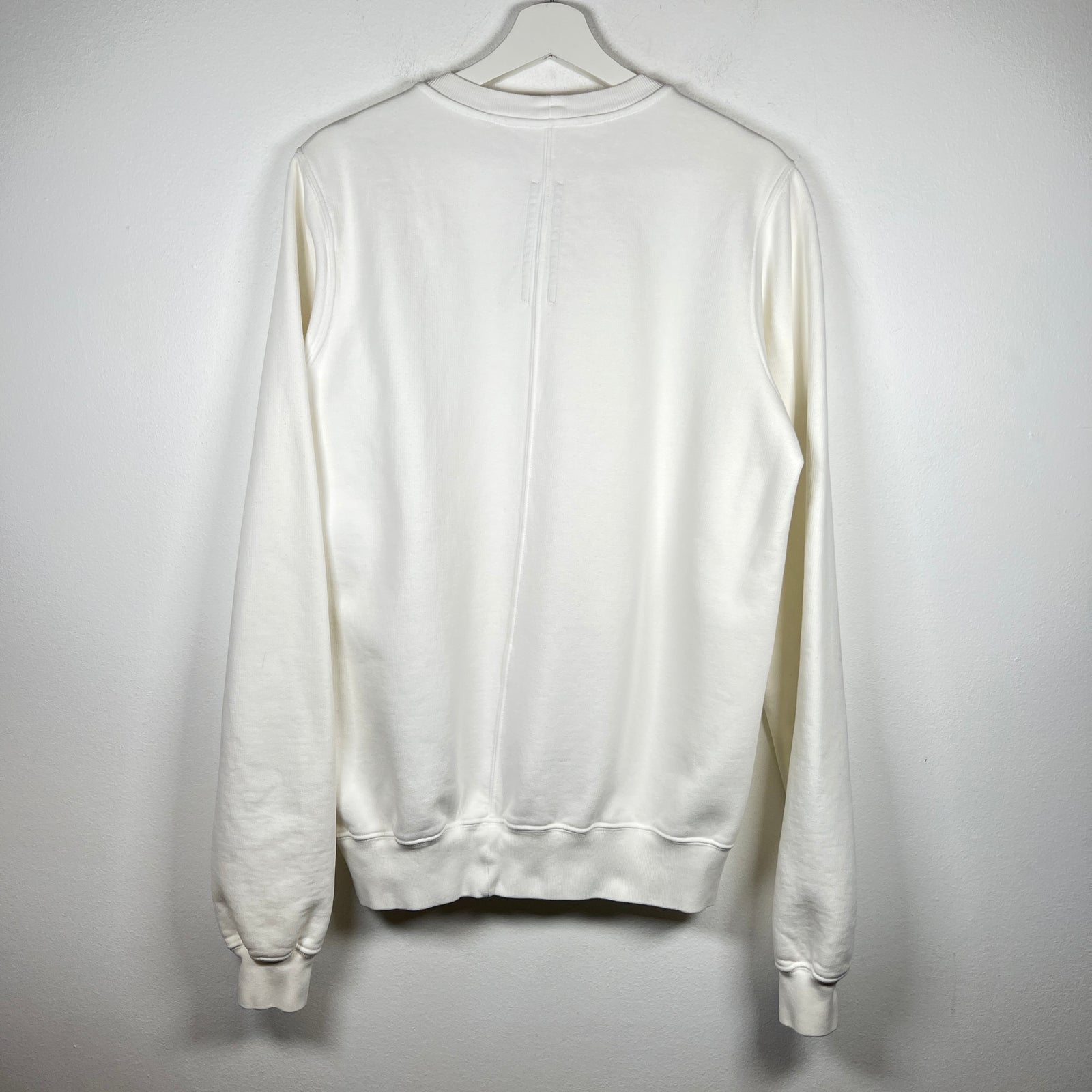 Rick Owens White Felpa Crewneck Size L